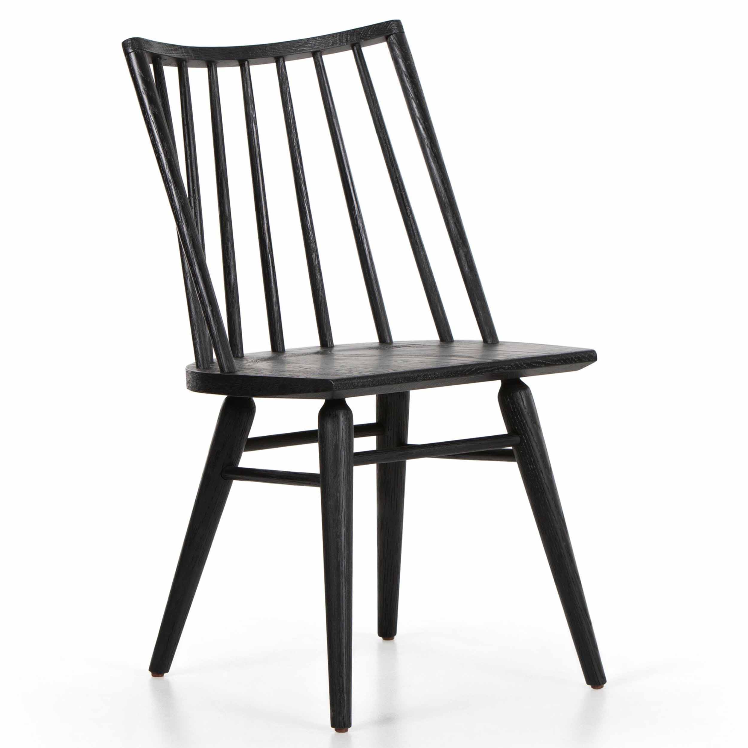 Lewis Windsor Chair, Black Oak