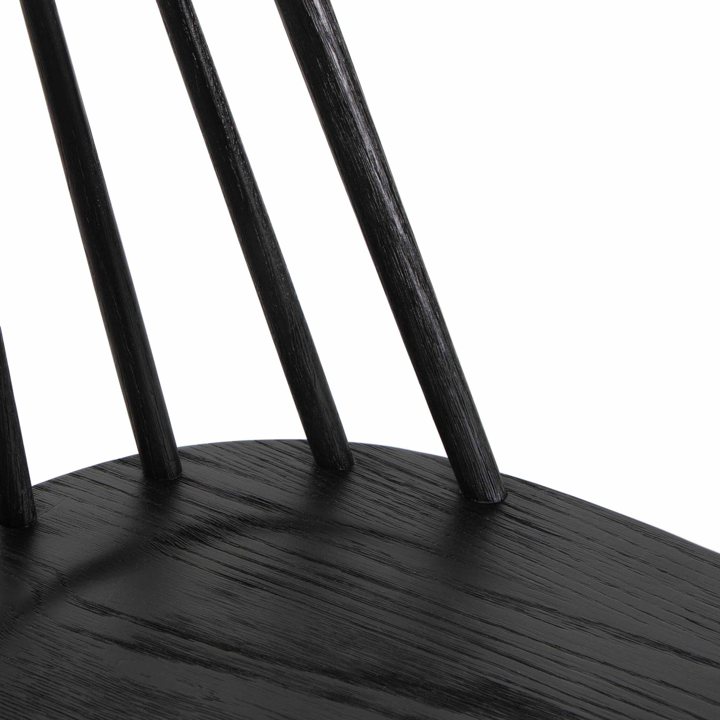 Lewis Windsor Chair, Black Oak
