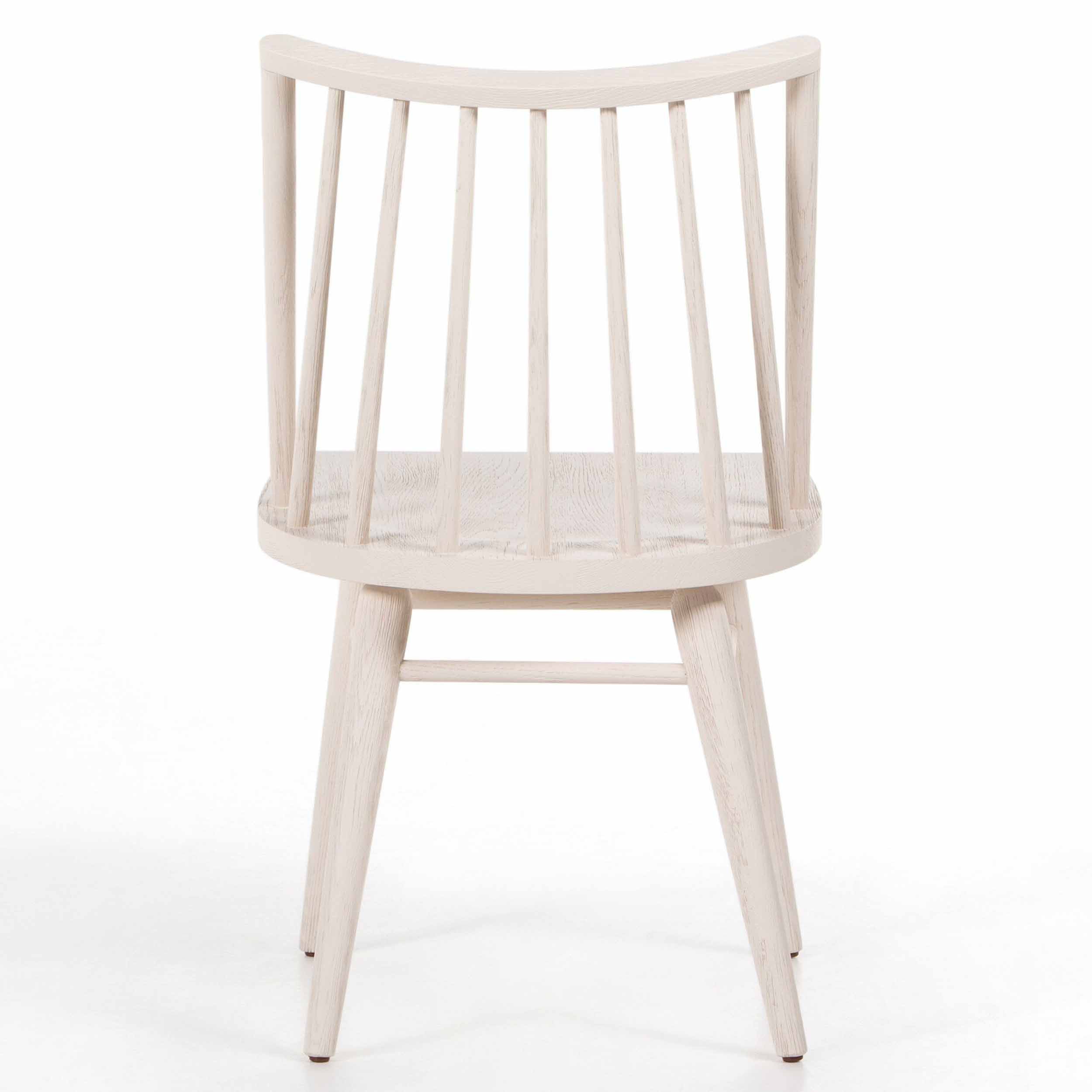 Lewis Windsor Chair, Off White Oak Solid