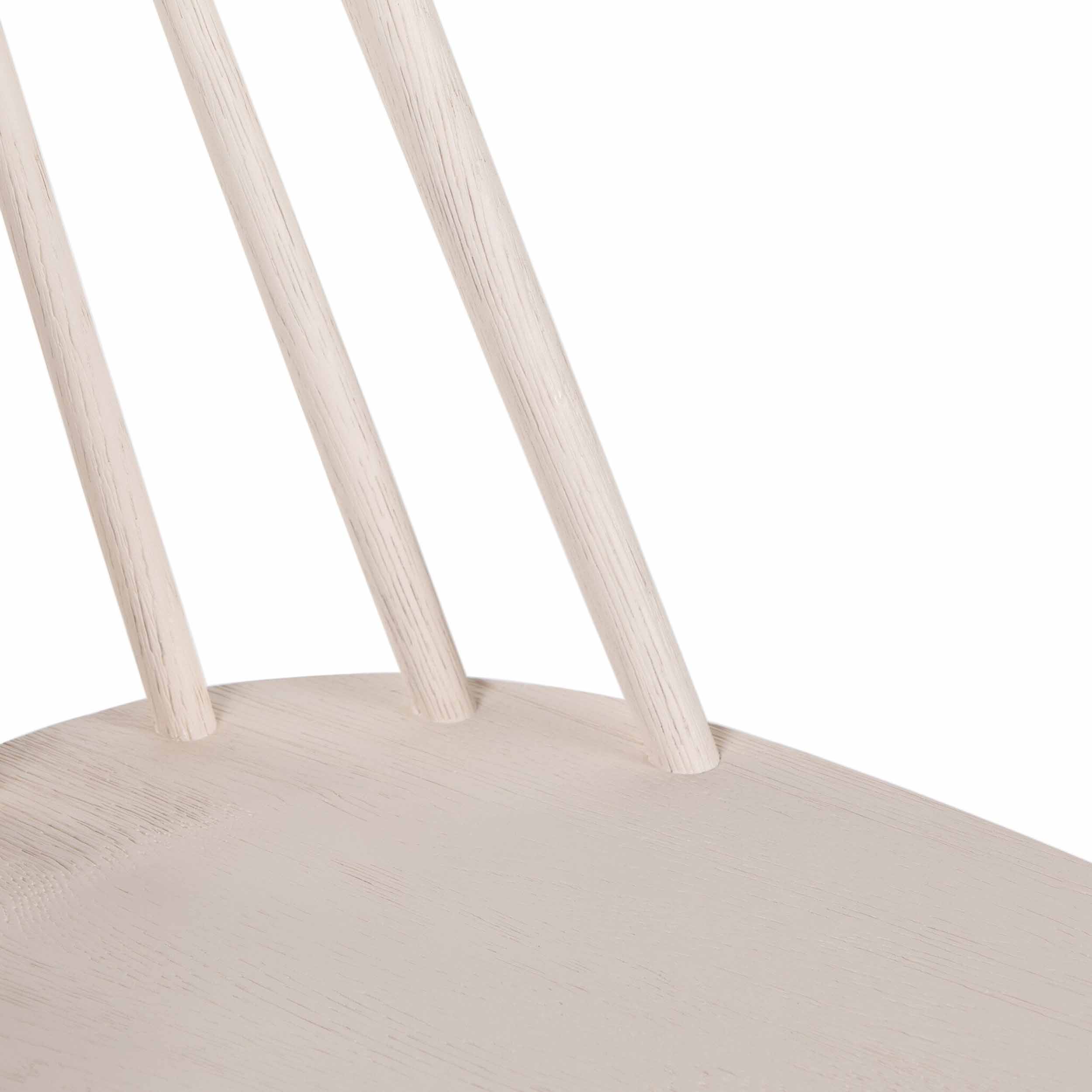 Lewis Windsor Chair, Off White Oak Solid
