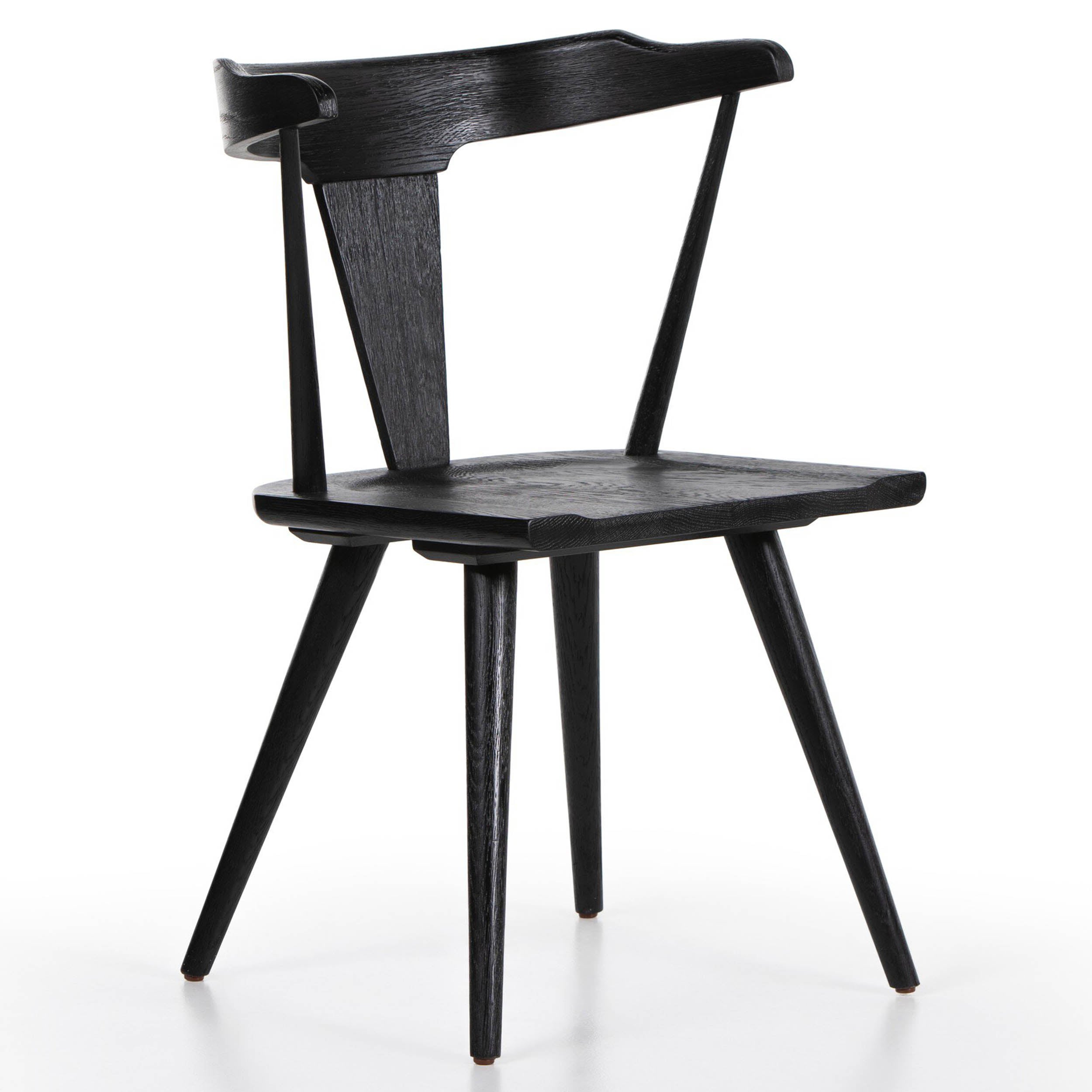 Ripley Dining Chair, Black Oak