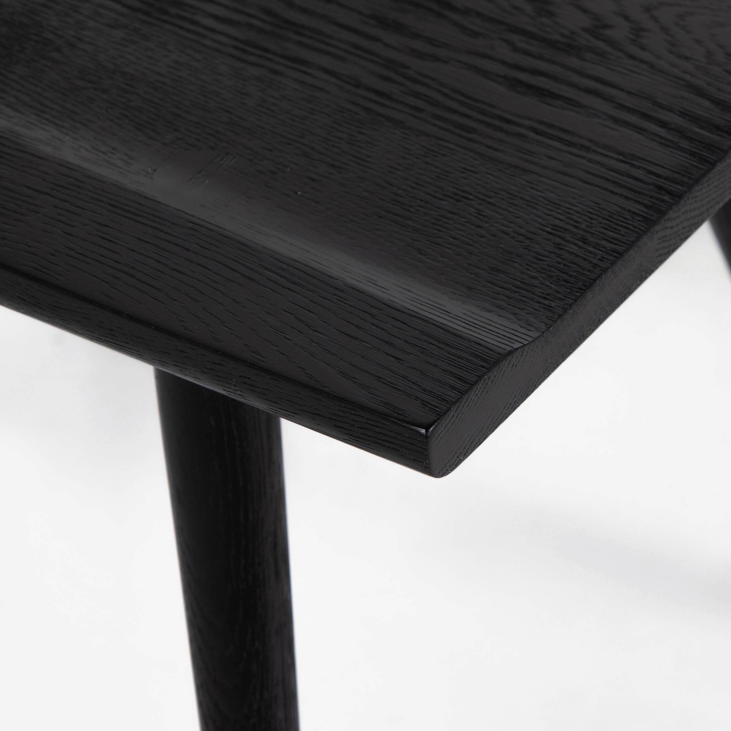 Ripley Dining Chair, Black Oak