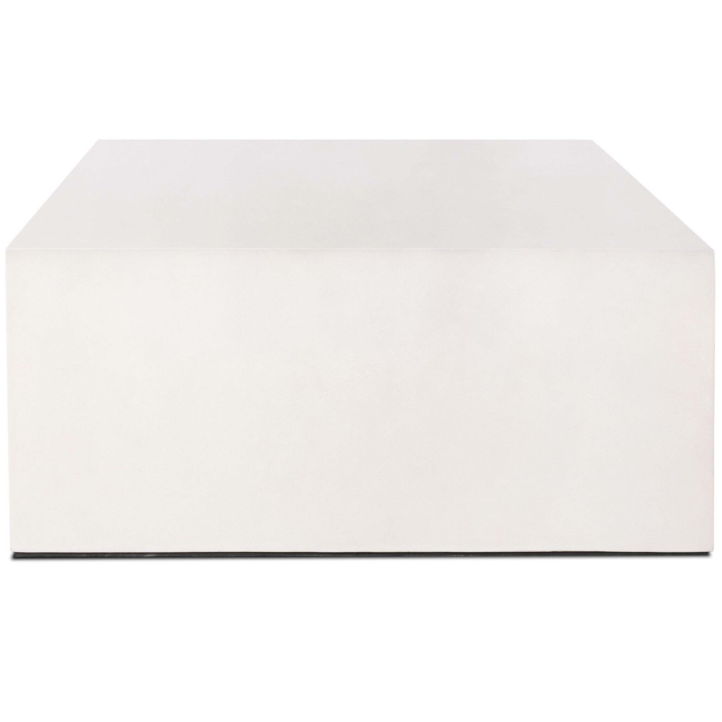 Parish Coffee Table, White Concrete