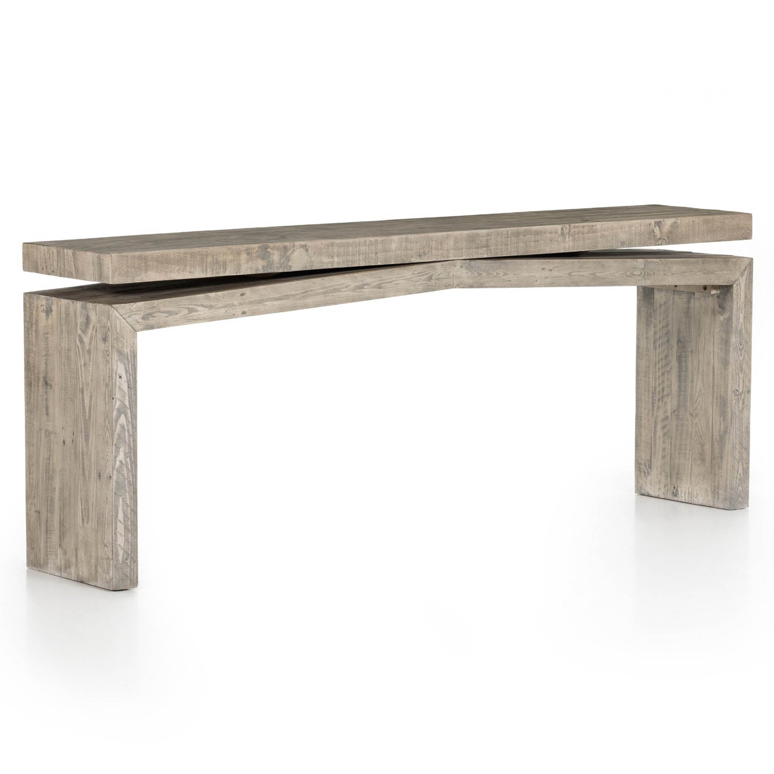 Matthes Console Table - 79", Weathered Wheat