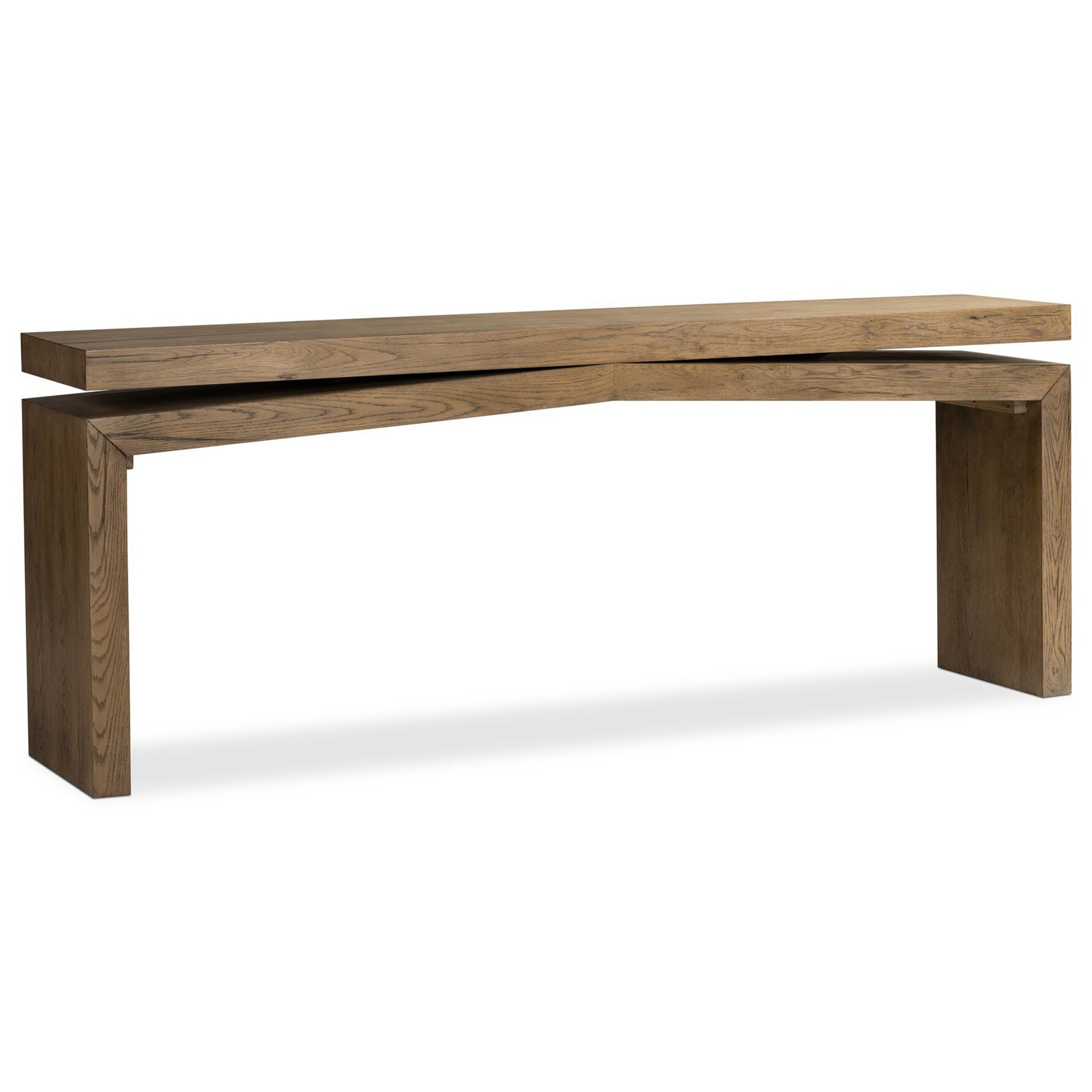 Matthes Console Table - 79", Rustic Grey Veneer