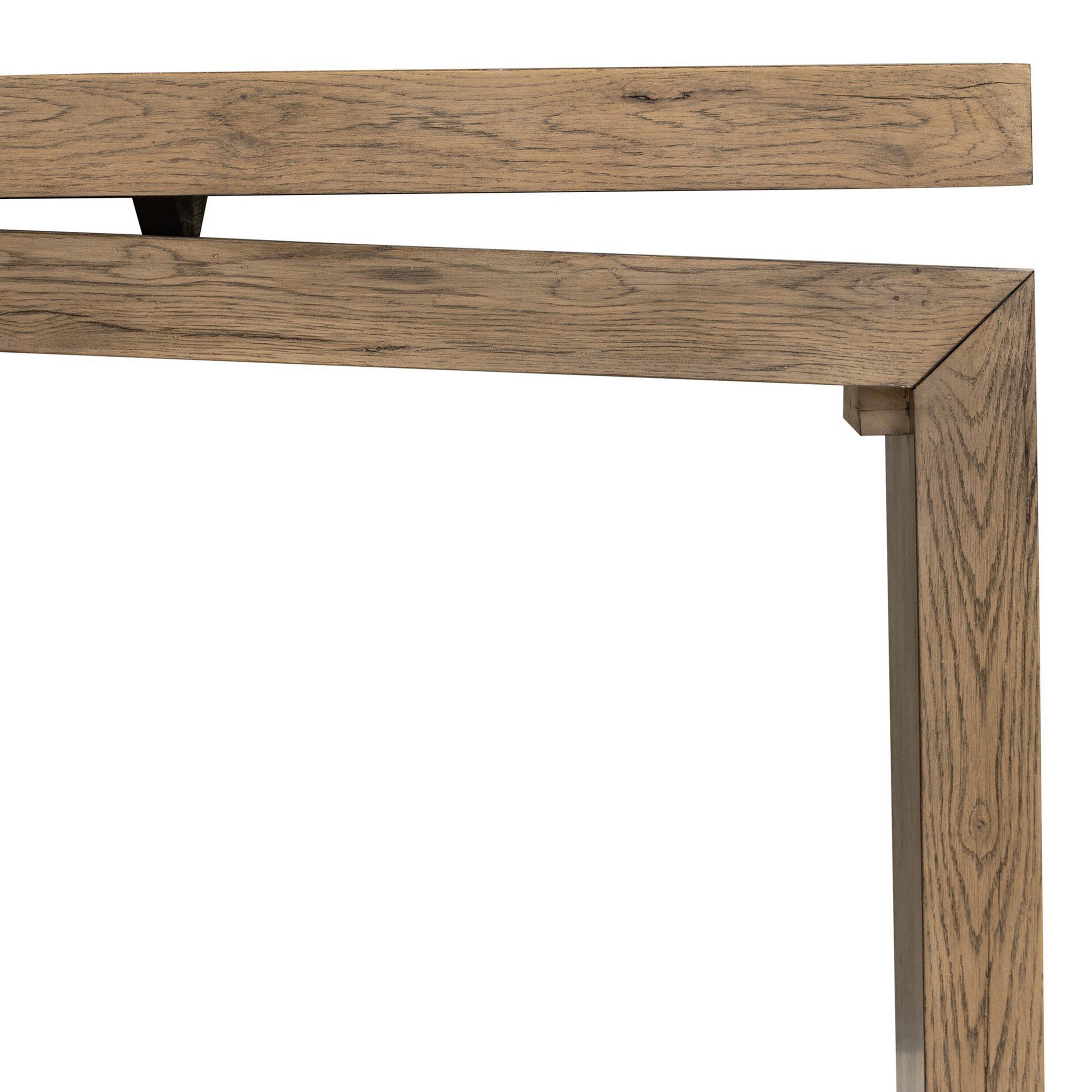Matthes Console Table - 79", Rustic Grey Veneer