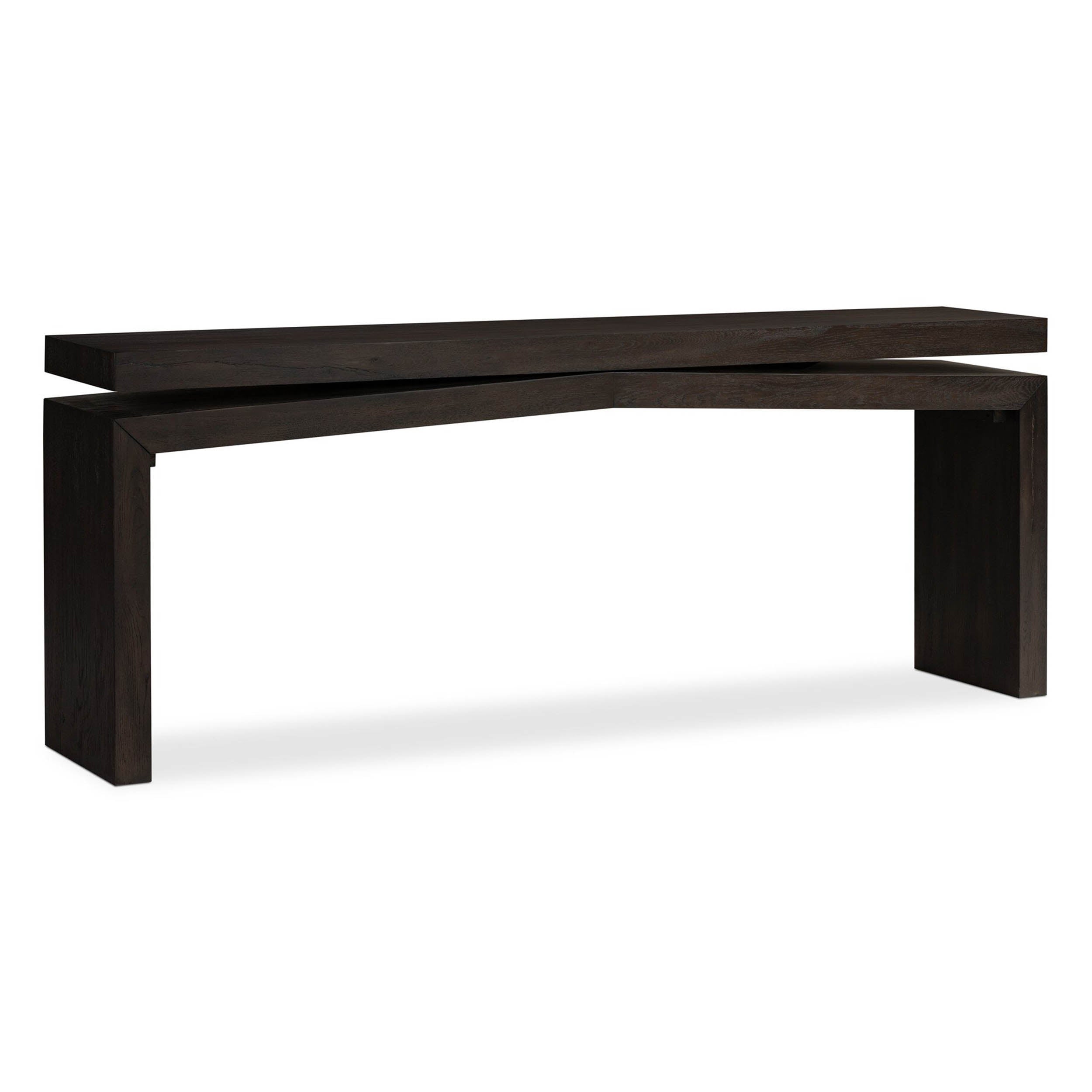Matthes Console Table - 79", Smoked Black Veneer
