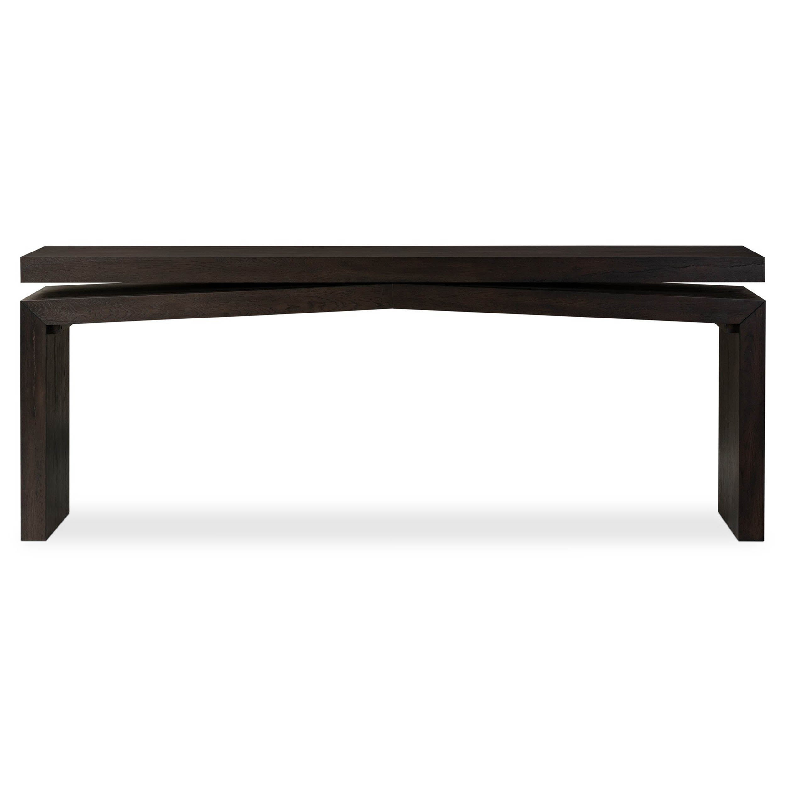 Matthes Console Table - 79", Smoked Black Veneer