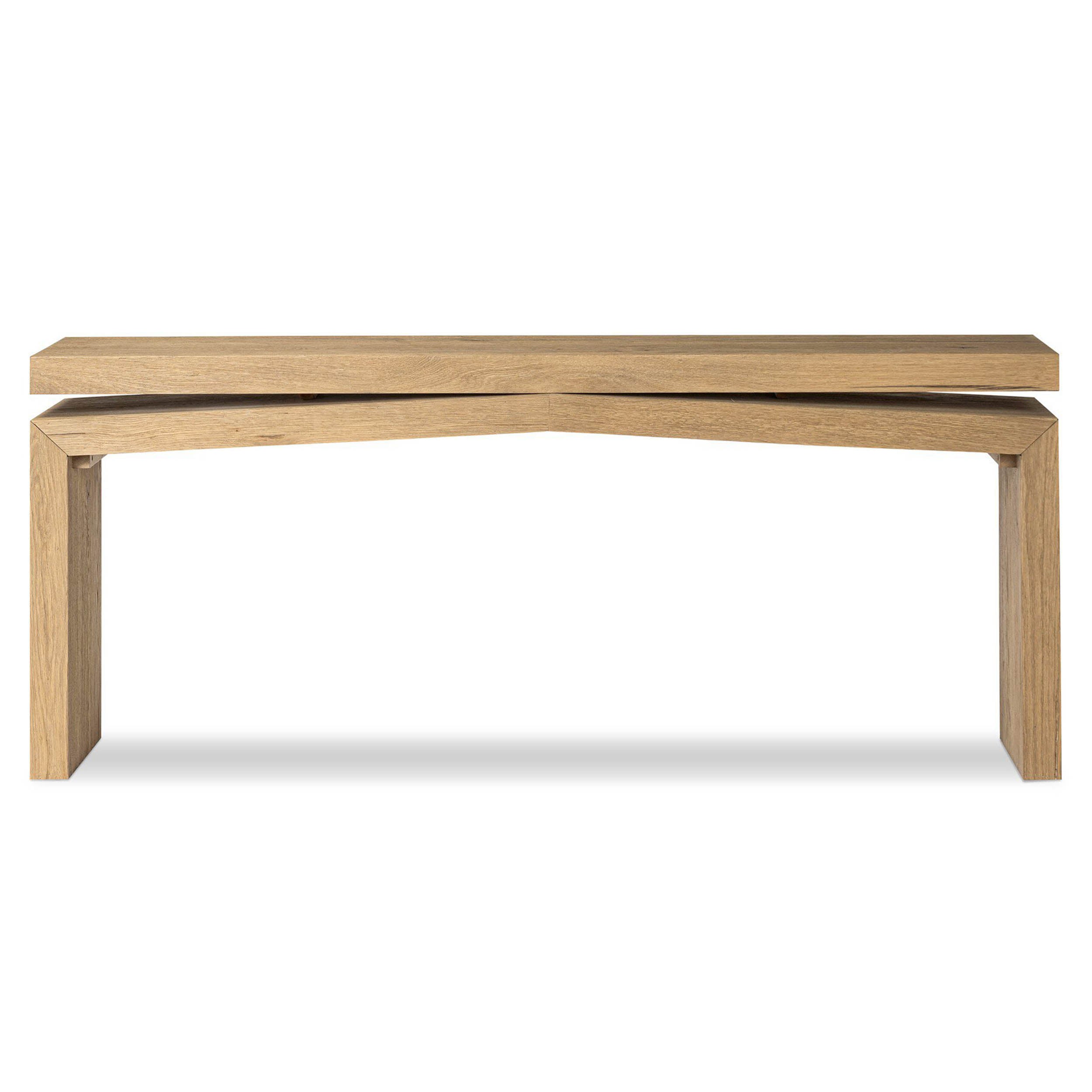 Matthes Console Table - 79", Worn Oak Veneer