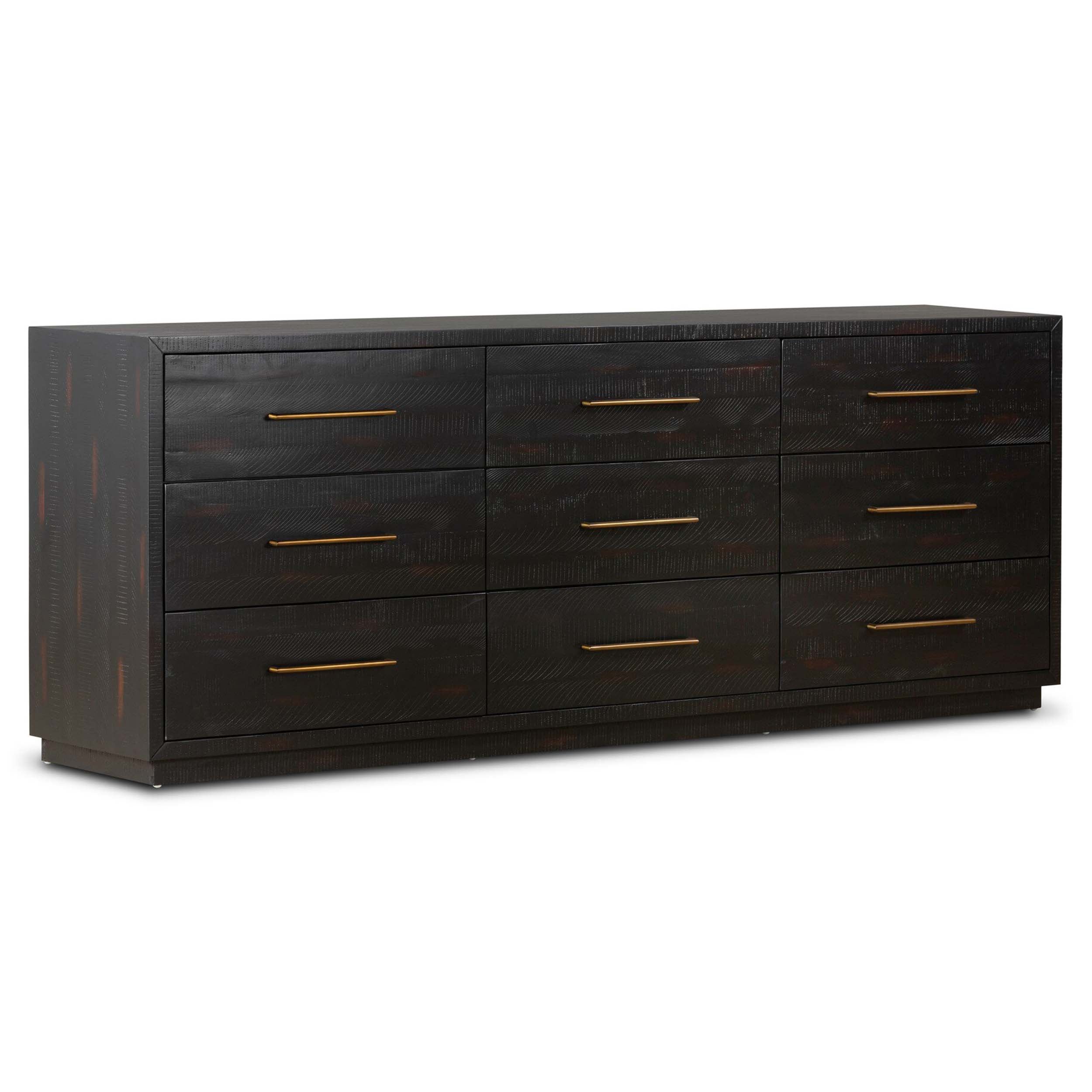 Suki 9 Drawer Dresser, Burnished Black