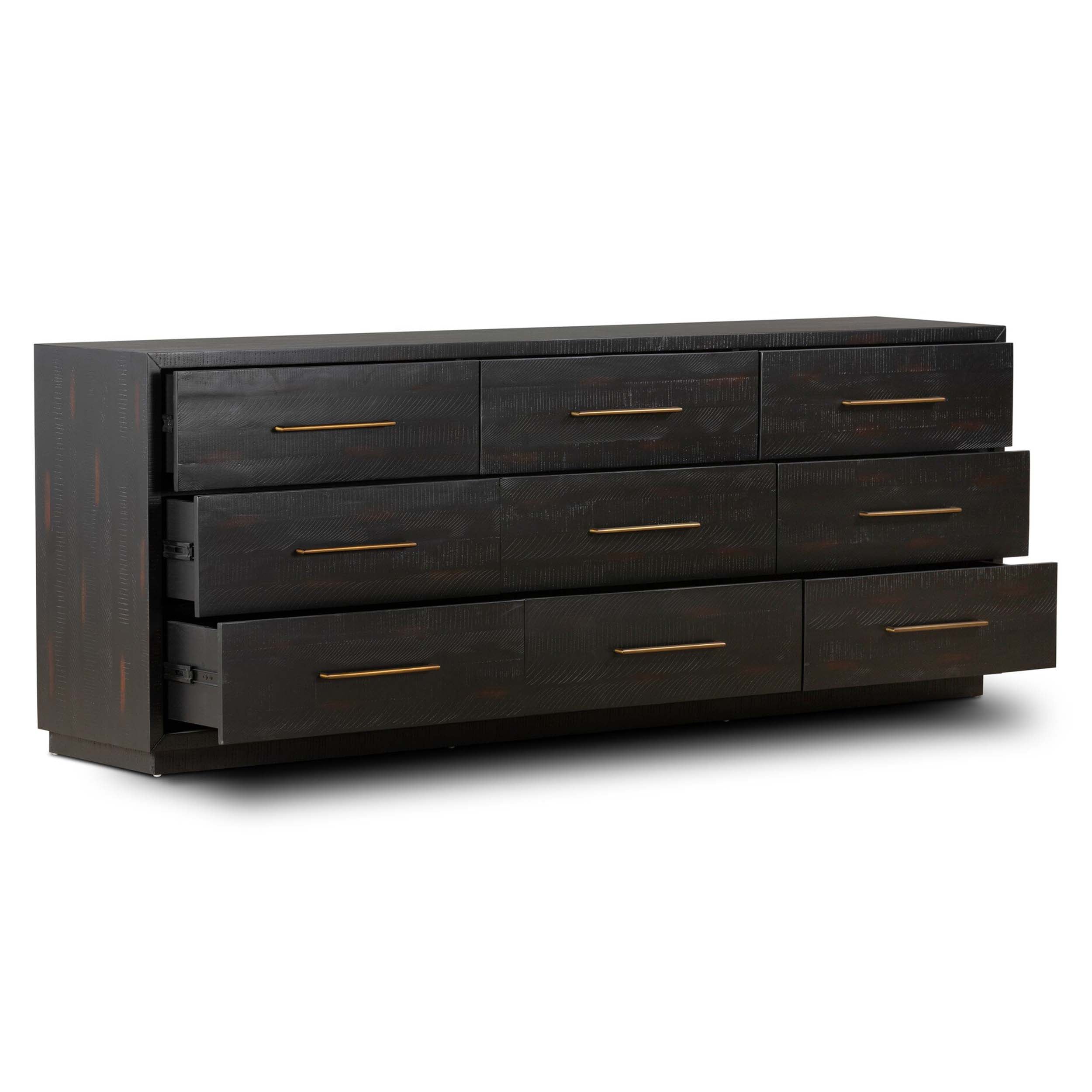 Suki 9 Drawer Dresser, Burnished Black