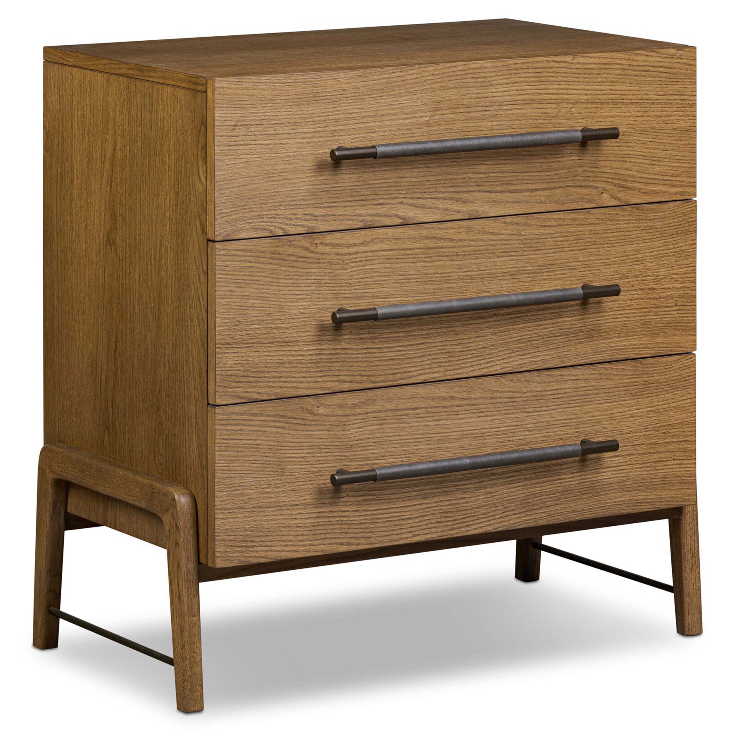 Rosedale 3 Drawer Dresser, Amber Oak Veneer