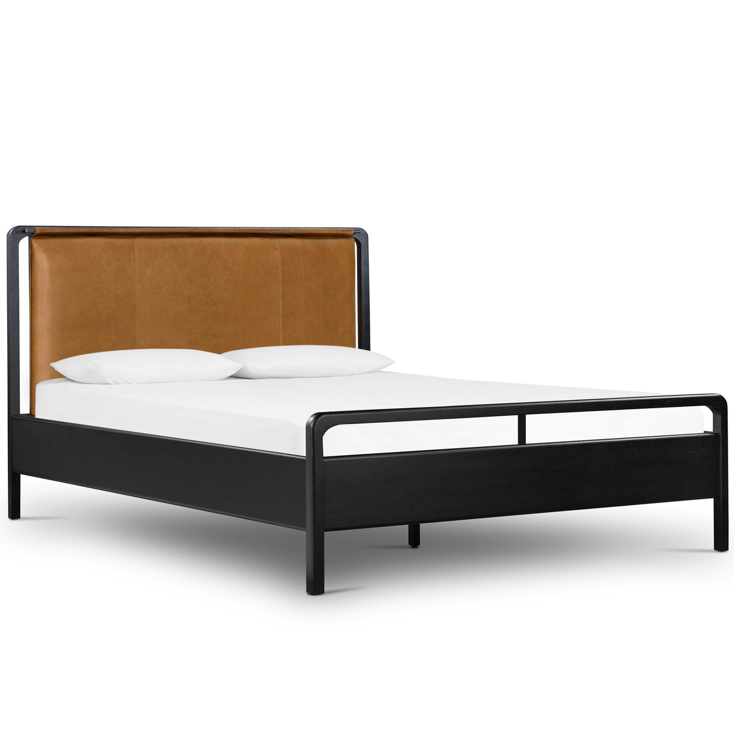 Rosedale Bed, Chaps Sand, Ebony Oak Veneer + Chaps Saddle