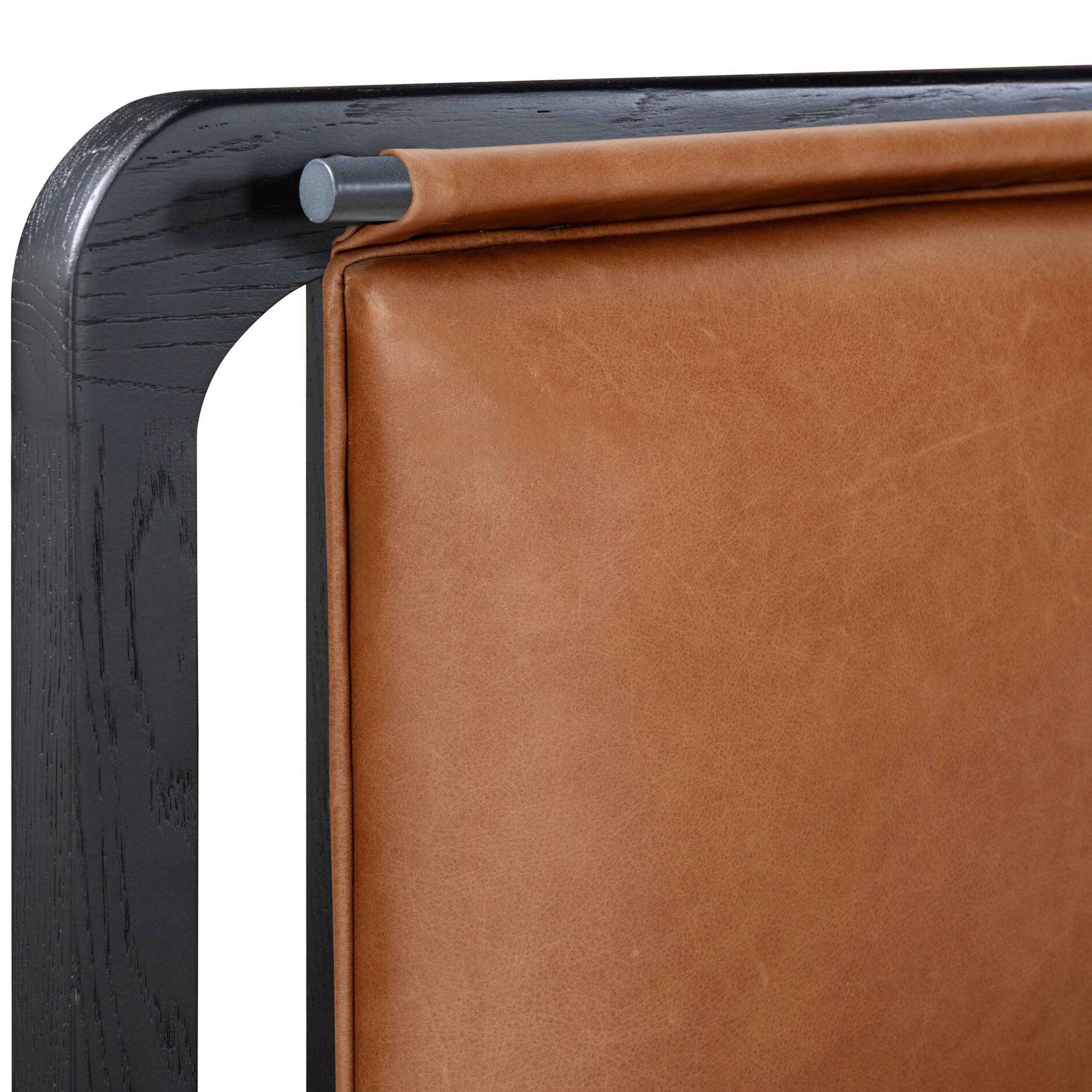 Rosedale Bed, Chaps Sand, Ebony Oak Veneer + Chaps Saddle