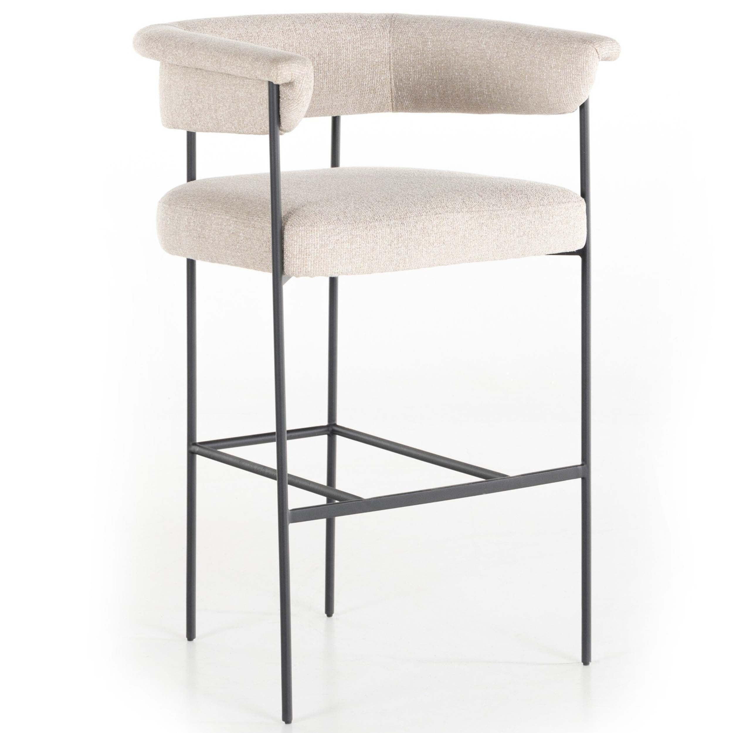 Carrie Bar + Counter Stool, Light Camel
