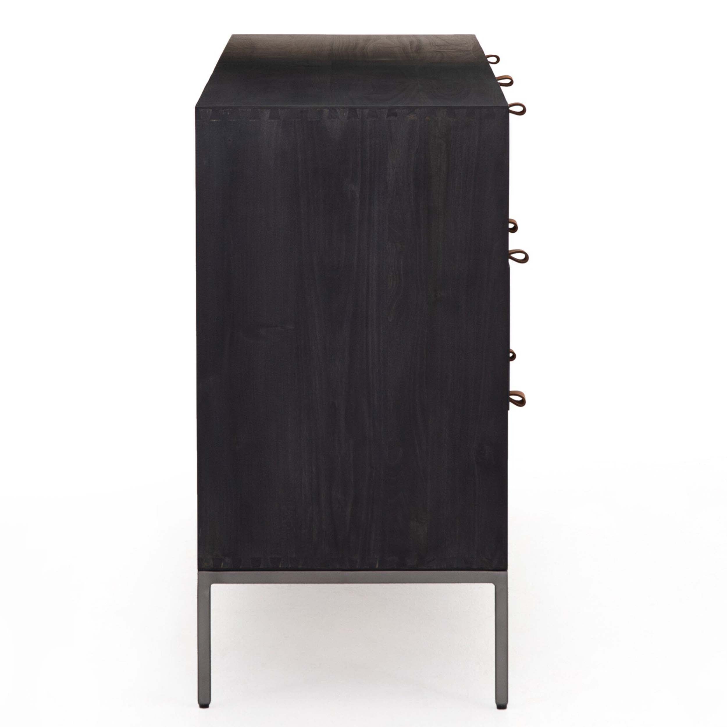 Trey 7 Drawer Dresser, Black Wash Poplar