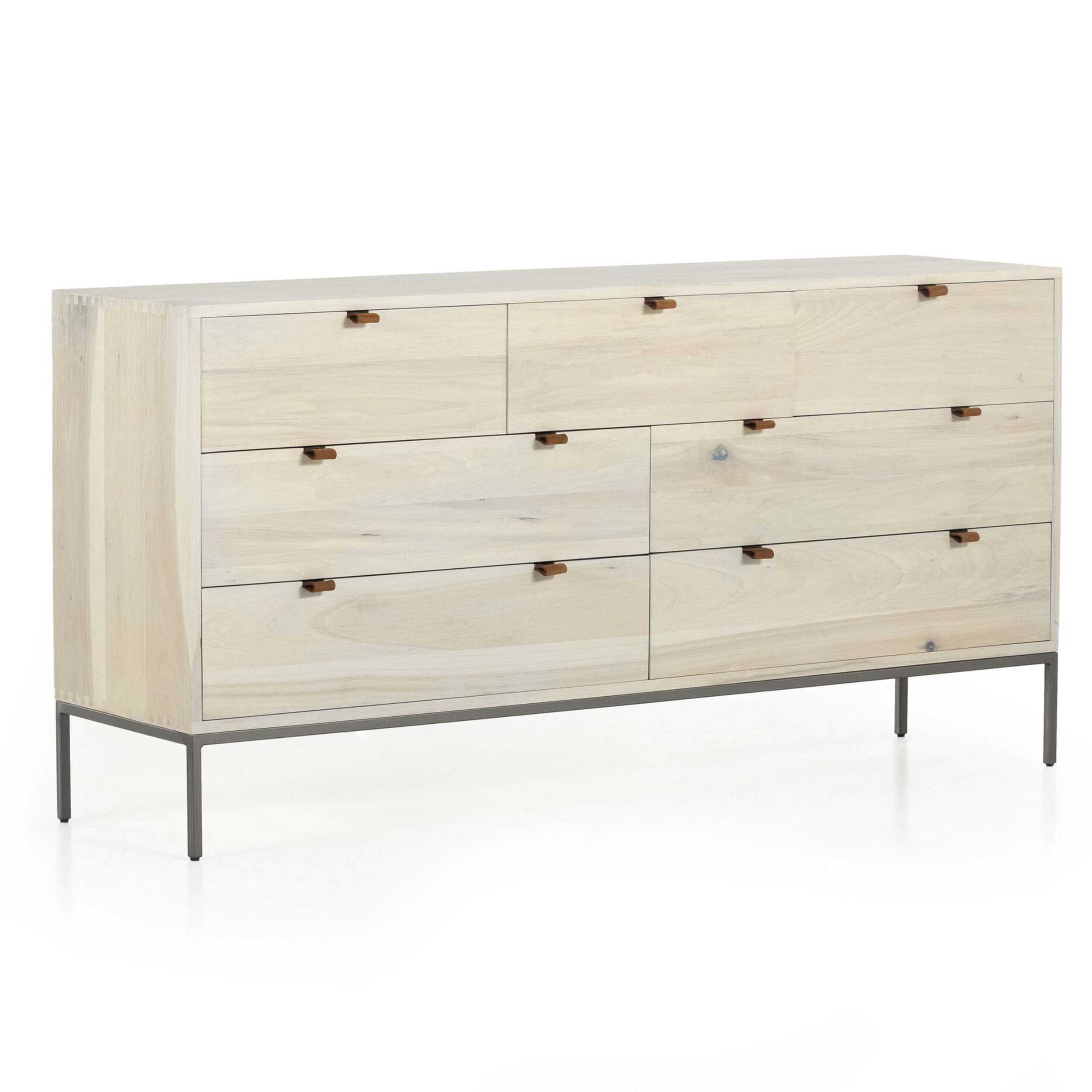 Trey 7 Drawer Dresser, Dove Poplar