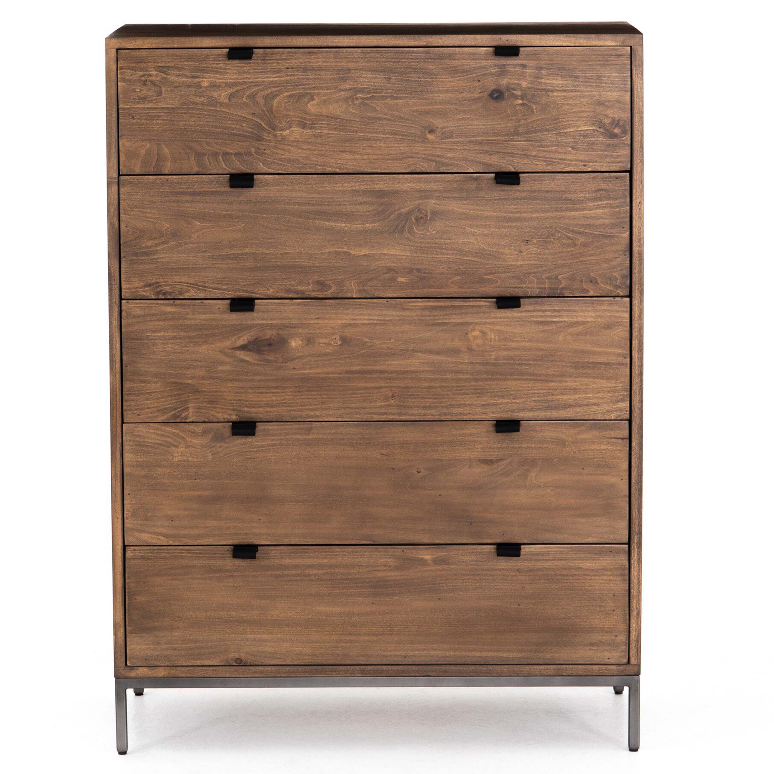 Trey 5 Drawer Dresser, Auburn Poplar