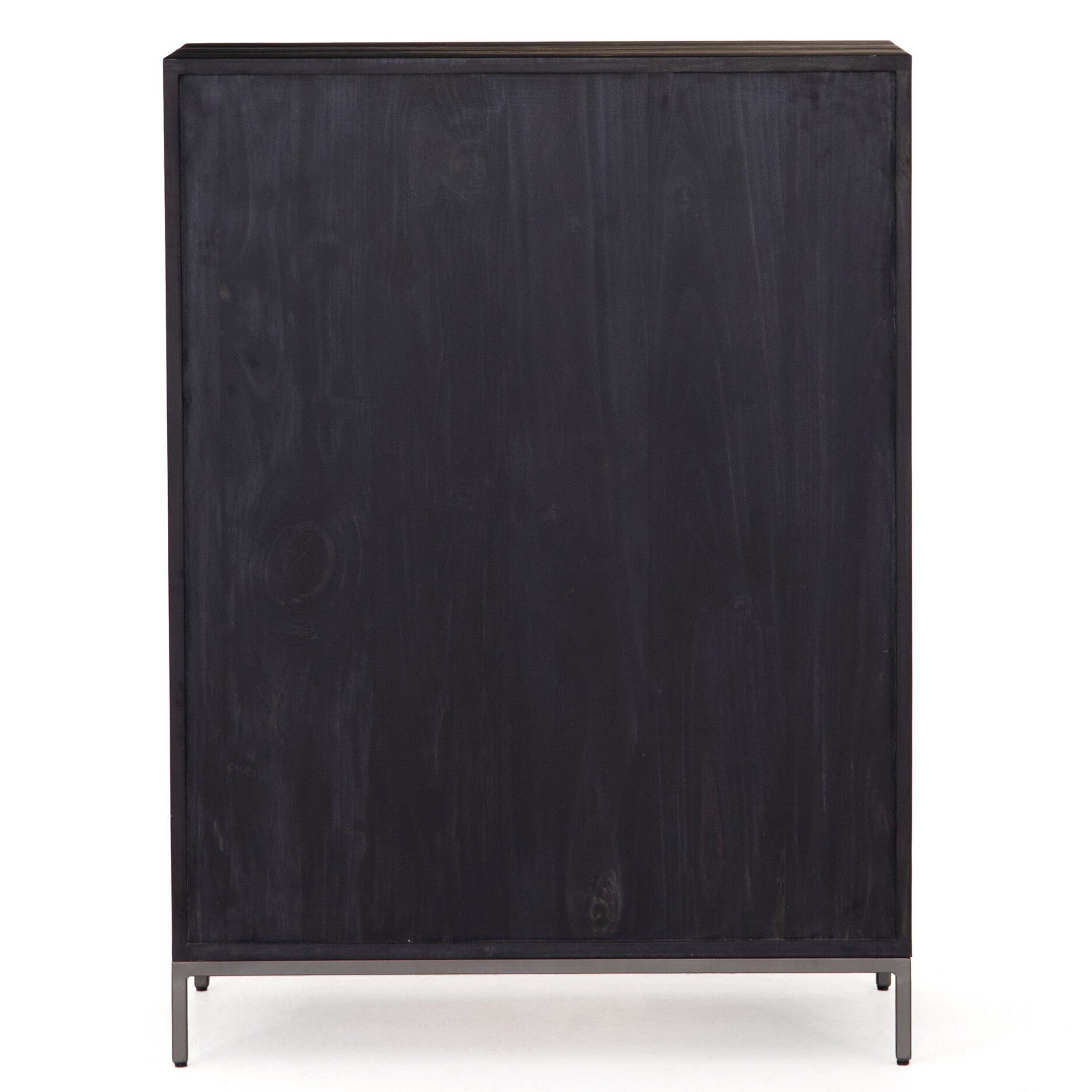 Trey 5 Drawer Dresser, Black Wash Poplar