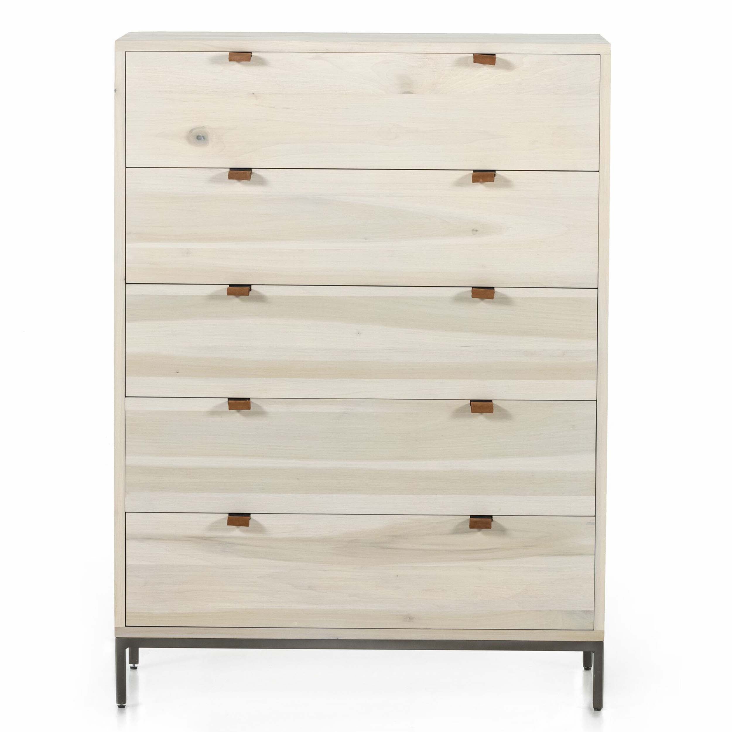 Trey 5 Drawer Dresser, Dove Poplar