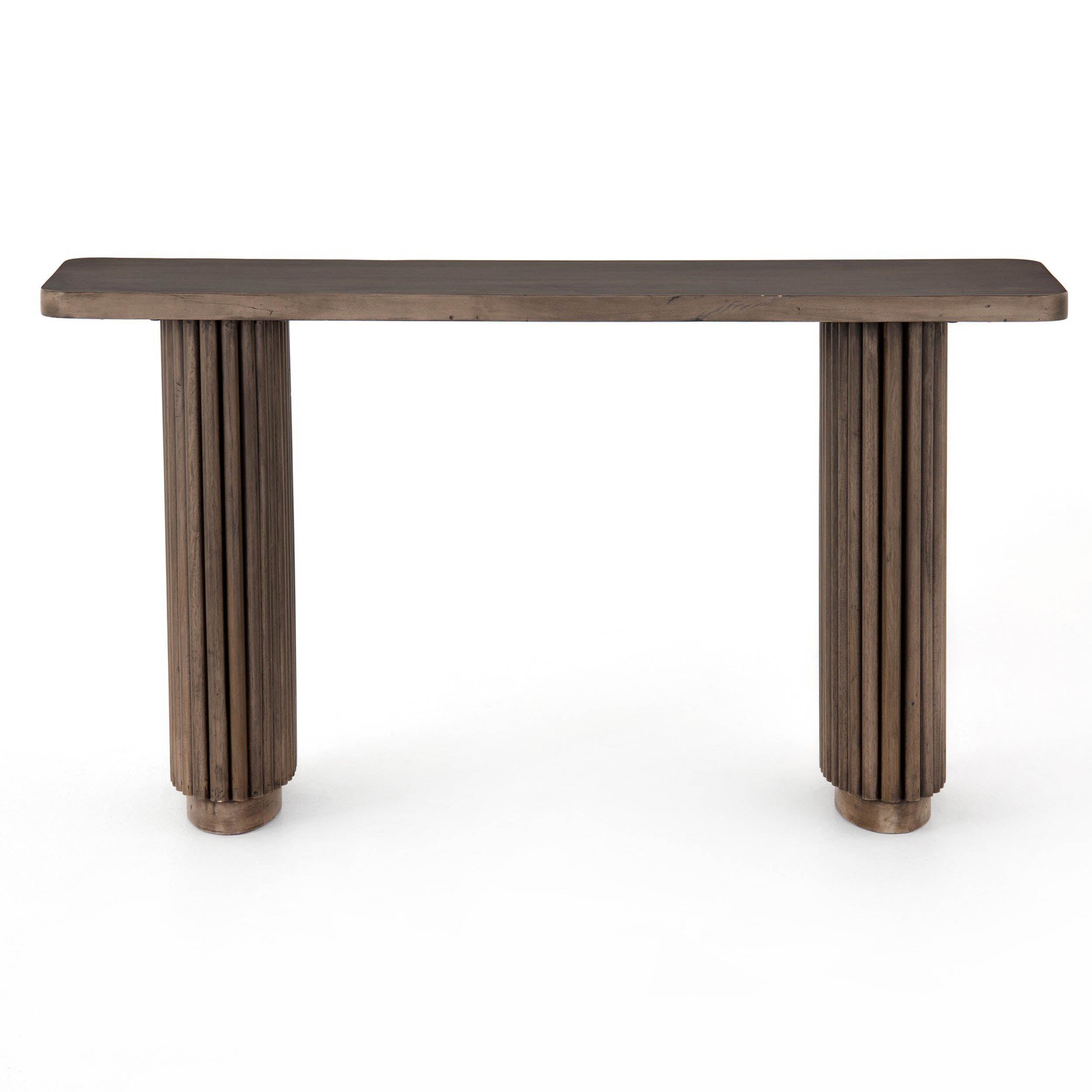 Rutherford Console Table, Reclaimed Ashen Brown