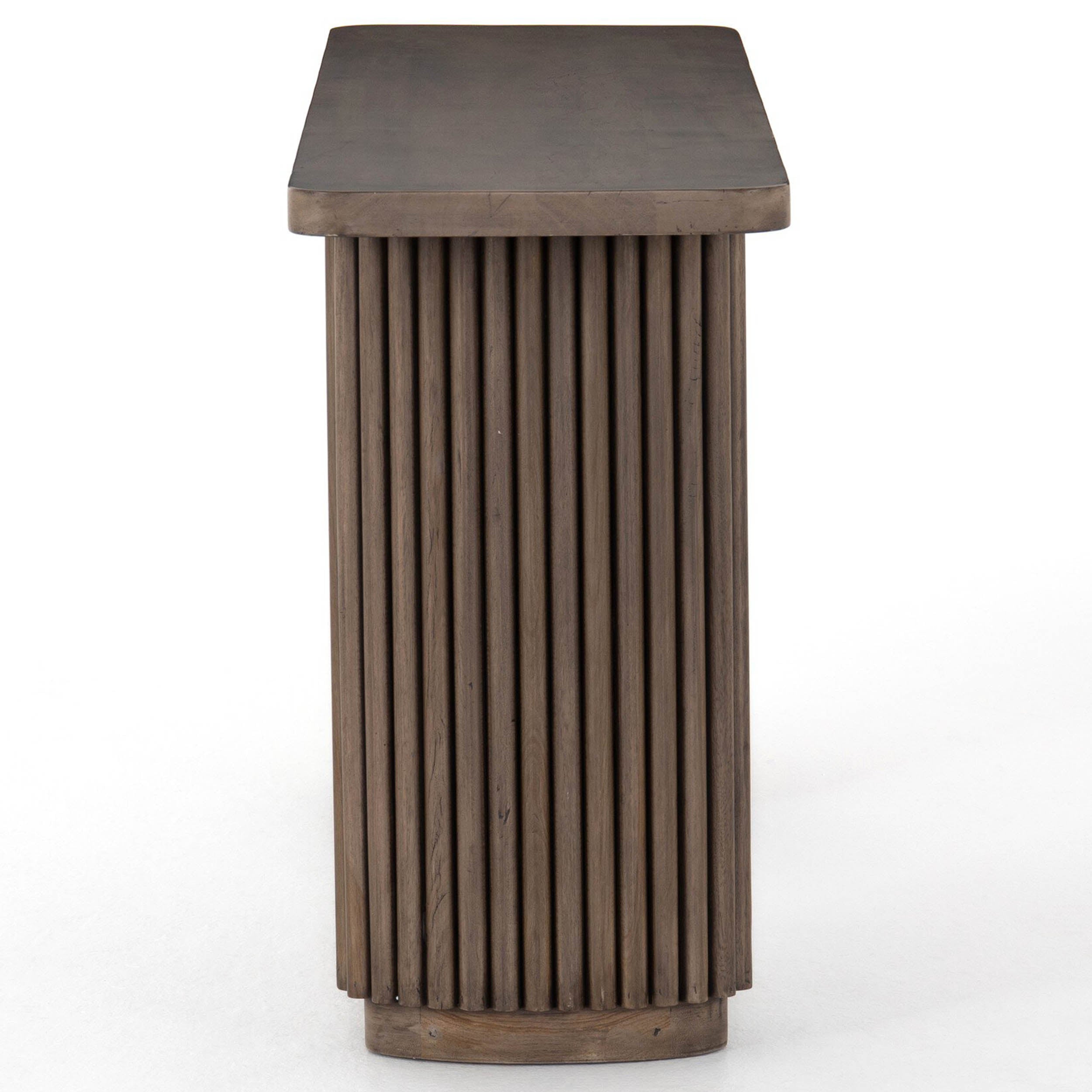 Rutherford Console Table, Reclaimed Ashen Brown