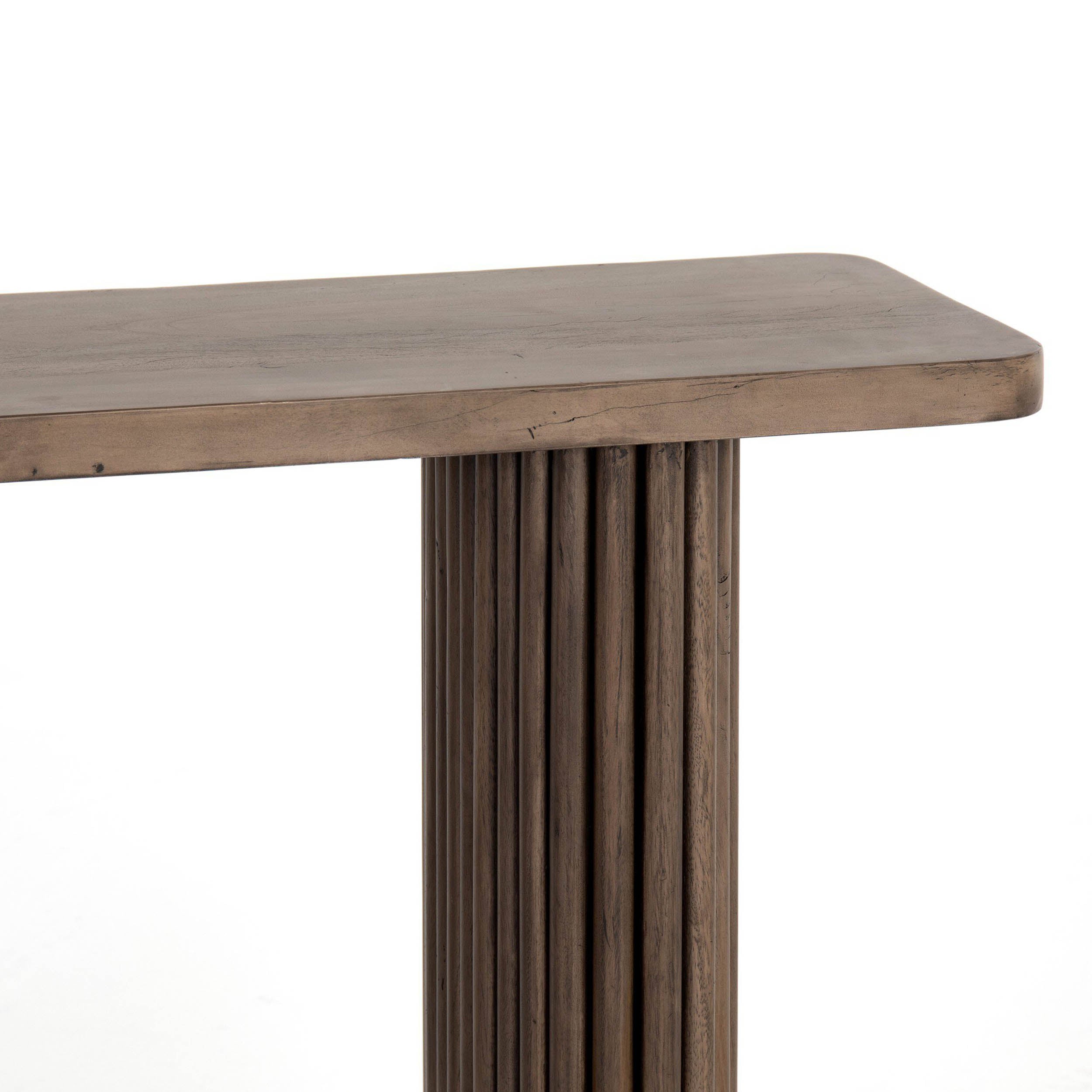 Rutherford Console Table, Reclaimed Ashen Brown