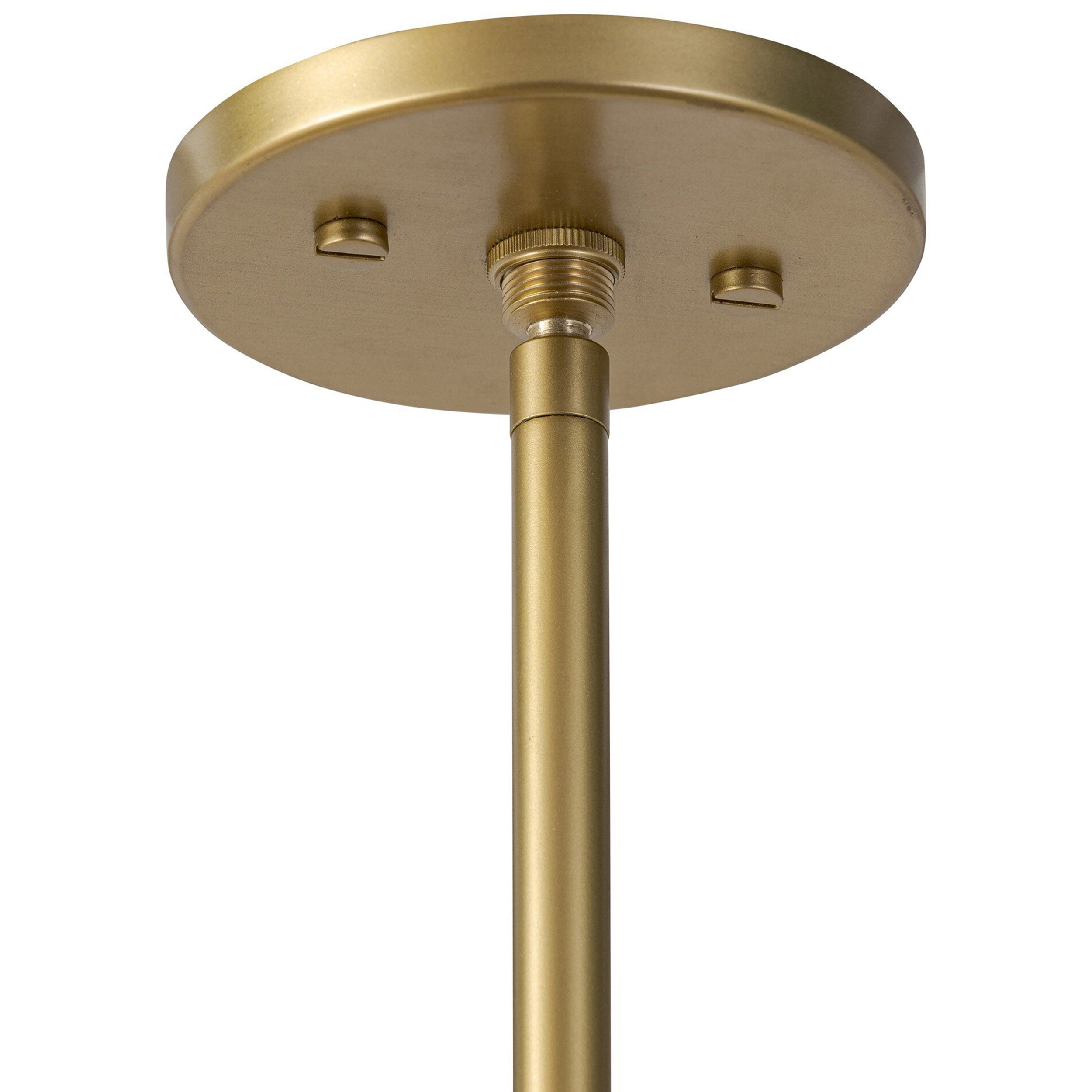 Astrid Chandelier, Antique Brass, Flax Linen