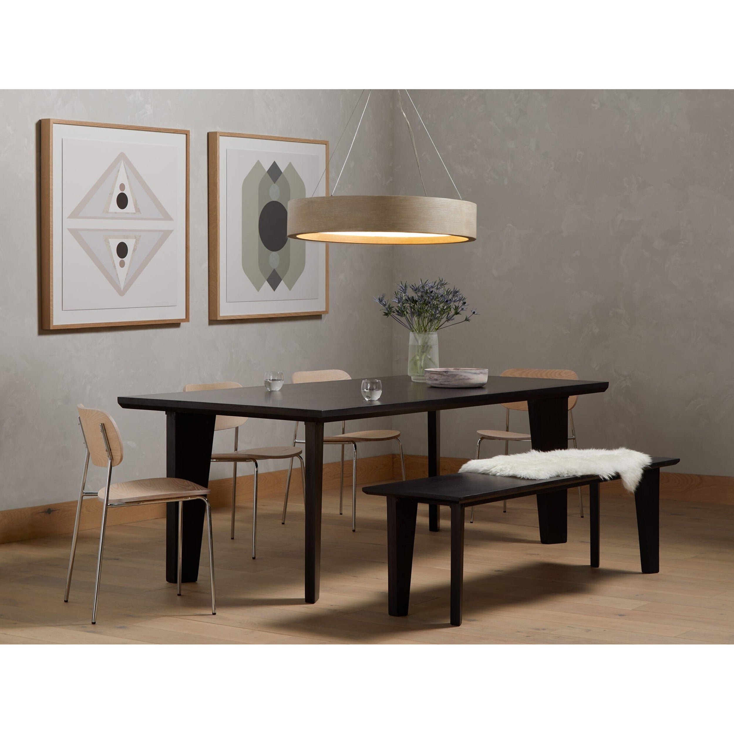 Baum Chandelier, Brushed Oak