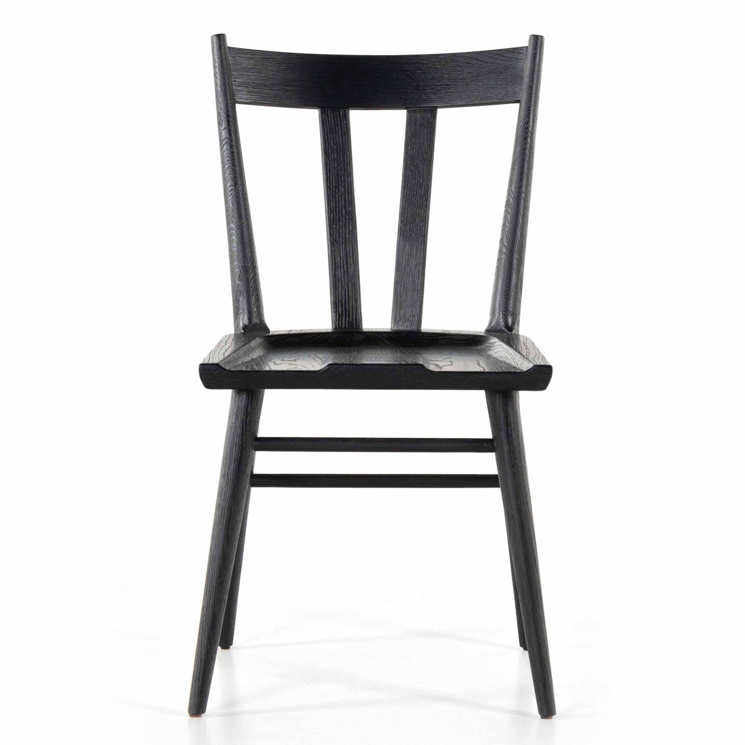 Gregory Dining Chair, Black Oak