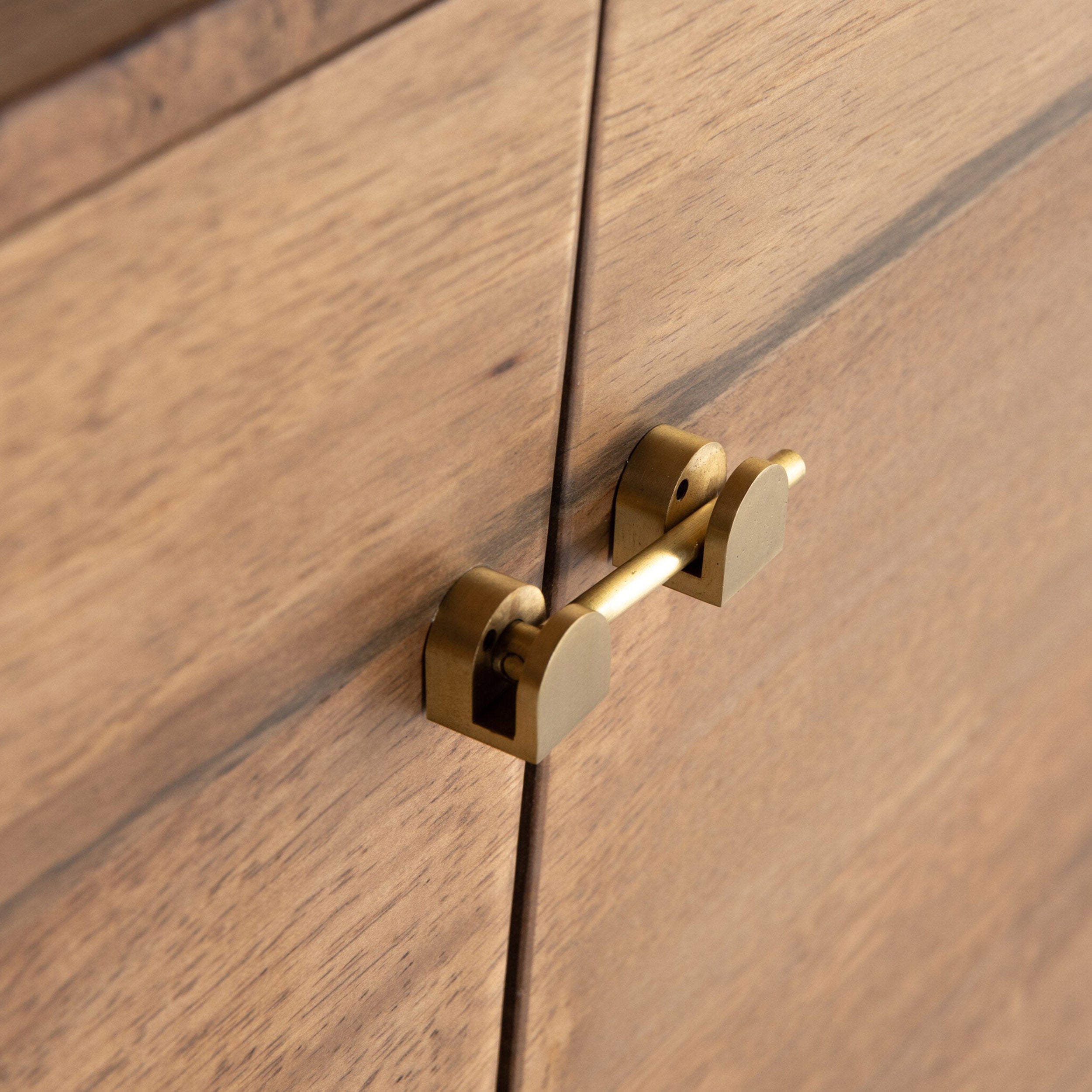 Reza Media Console, Smoked Honey