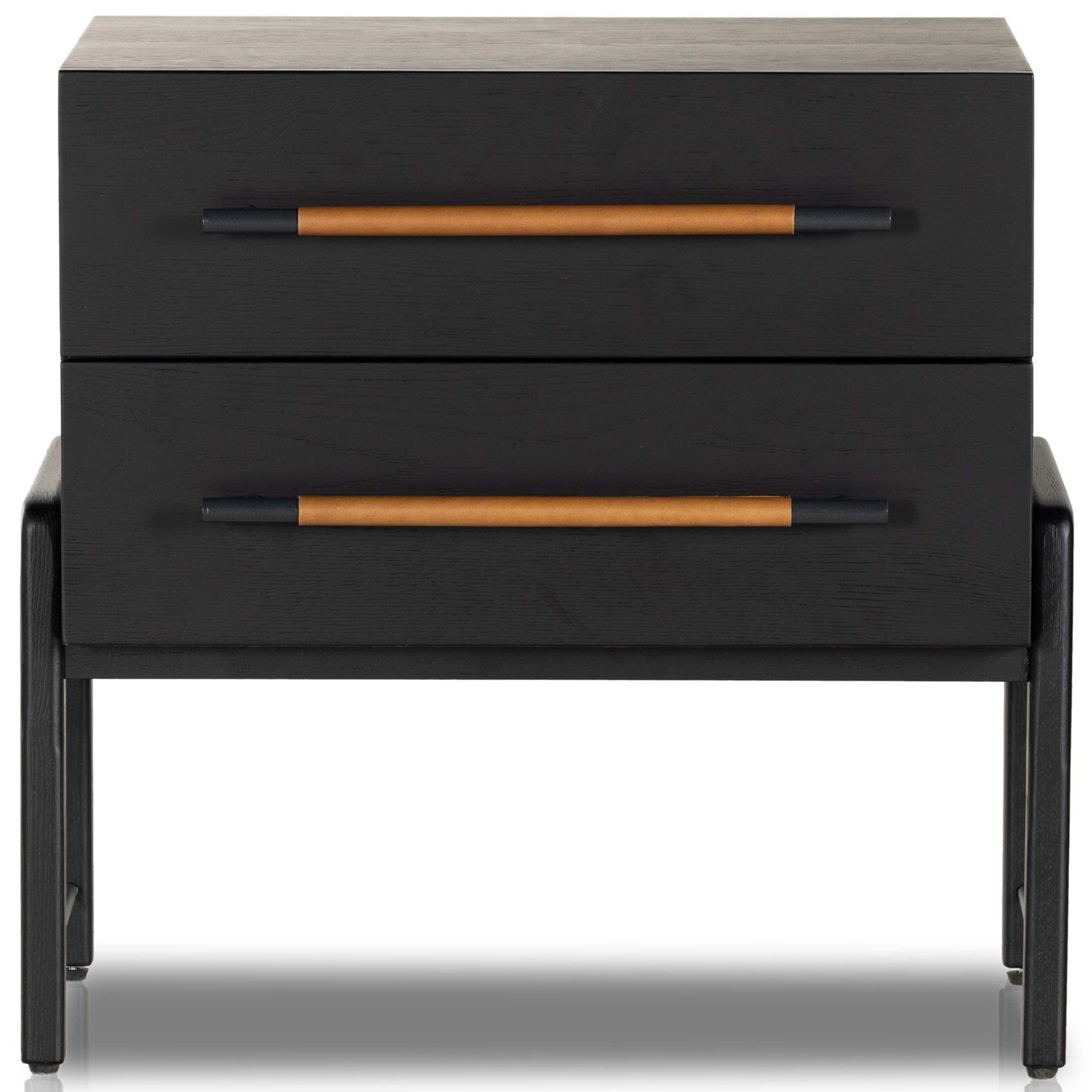 Rosedale Nightstand, Ebony Oak Veneer