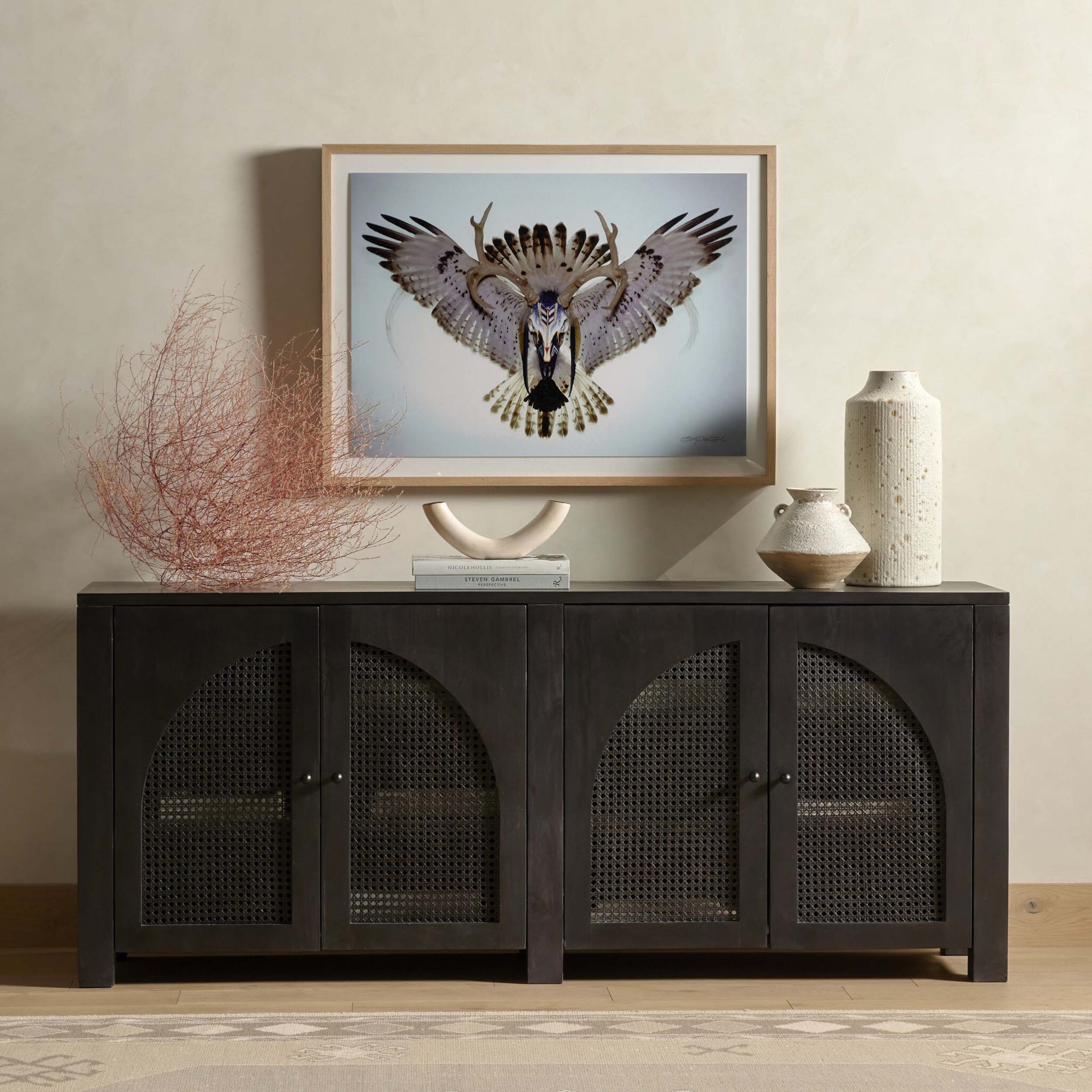 Tilda Sideboard, Black Wash Mango