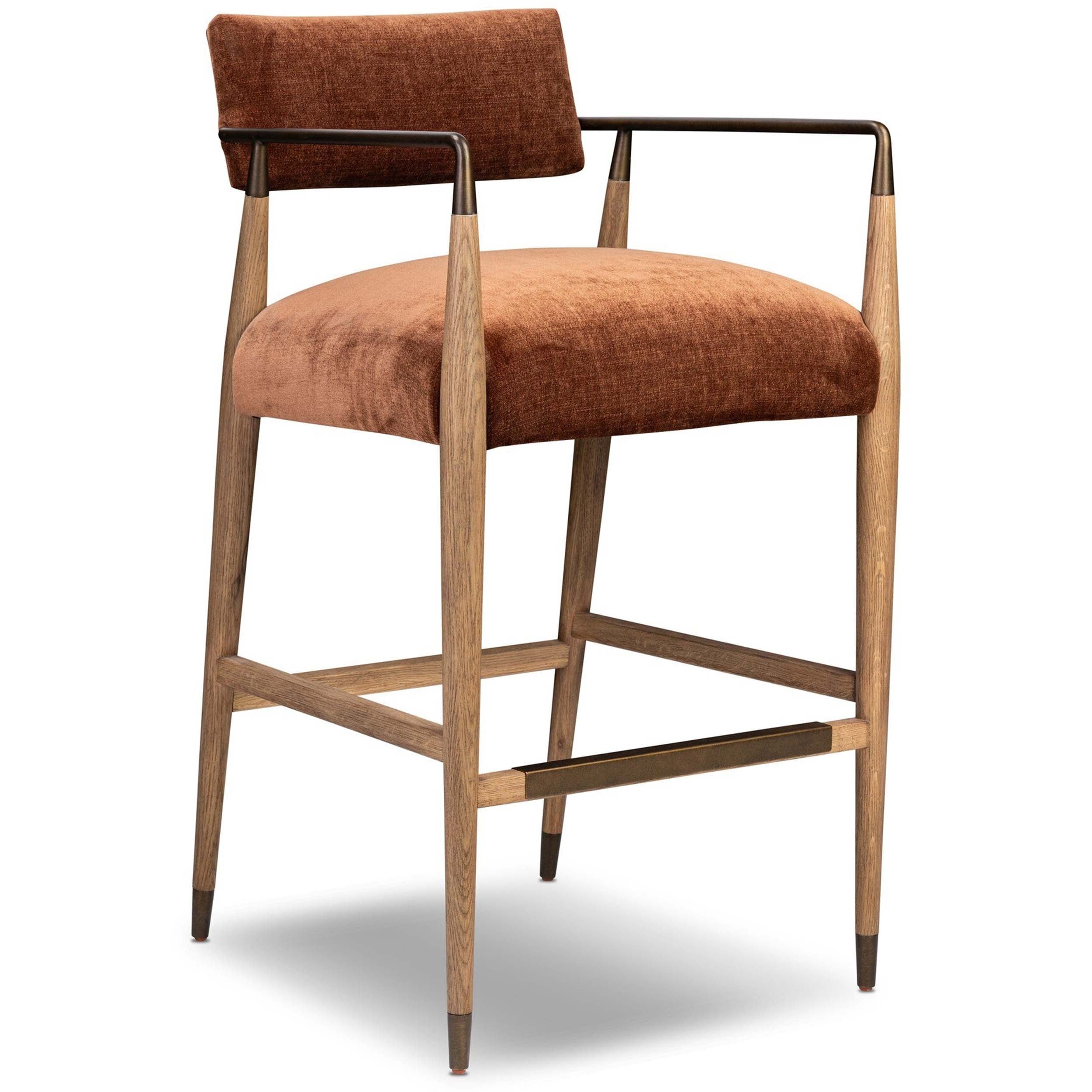 Waldon Bar + Counter Stool, Altair Sienna