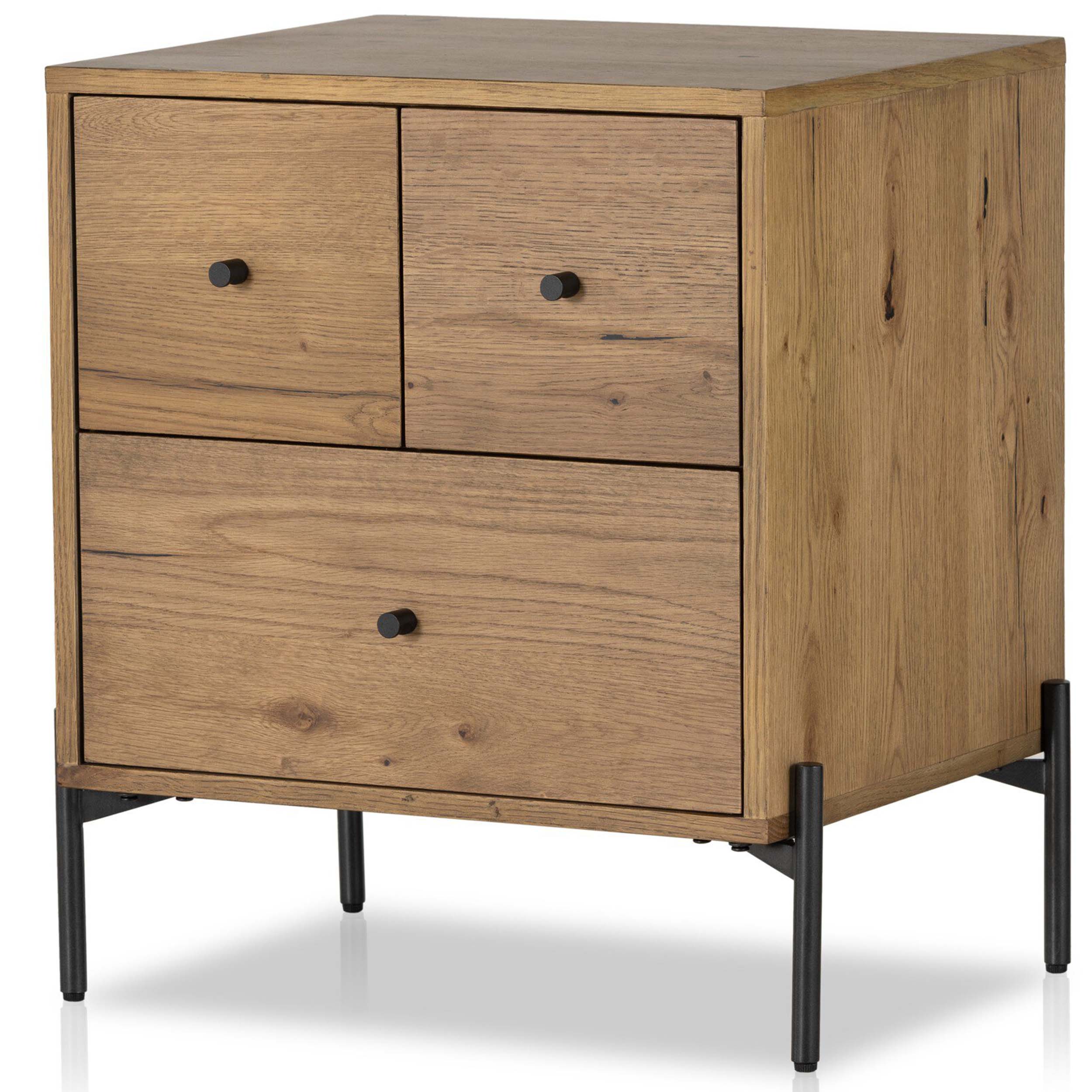 Eaton Nightstand, Amber Oak Resin