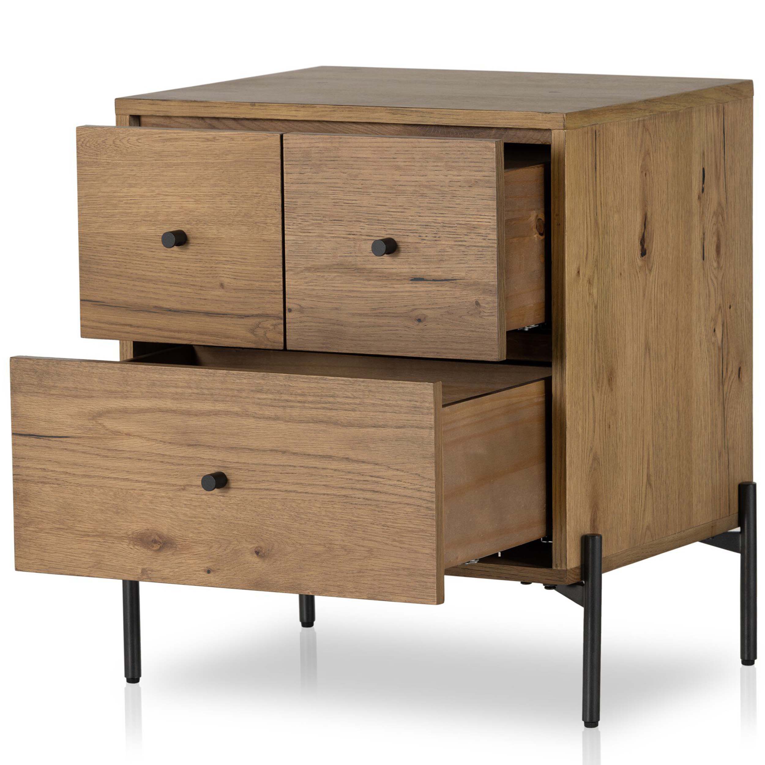 Eaton Nightstand, Amber Oak Resin