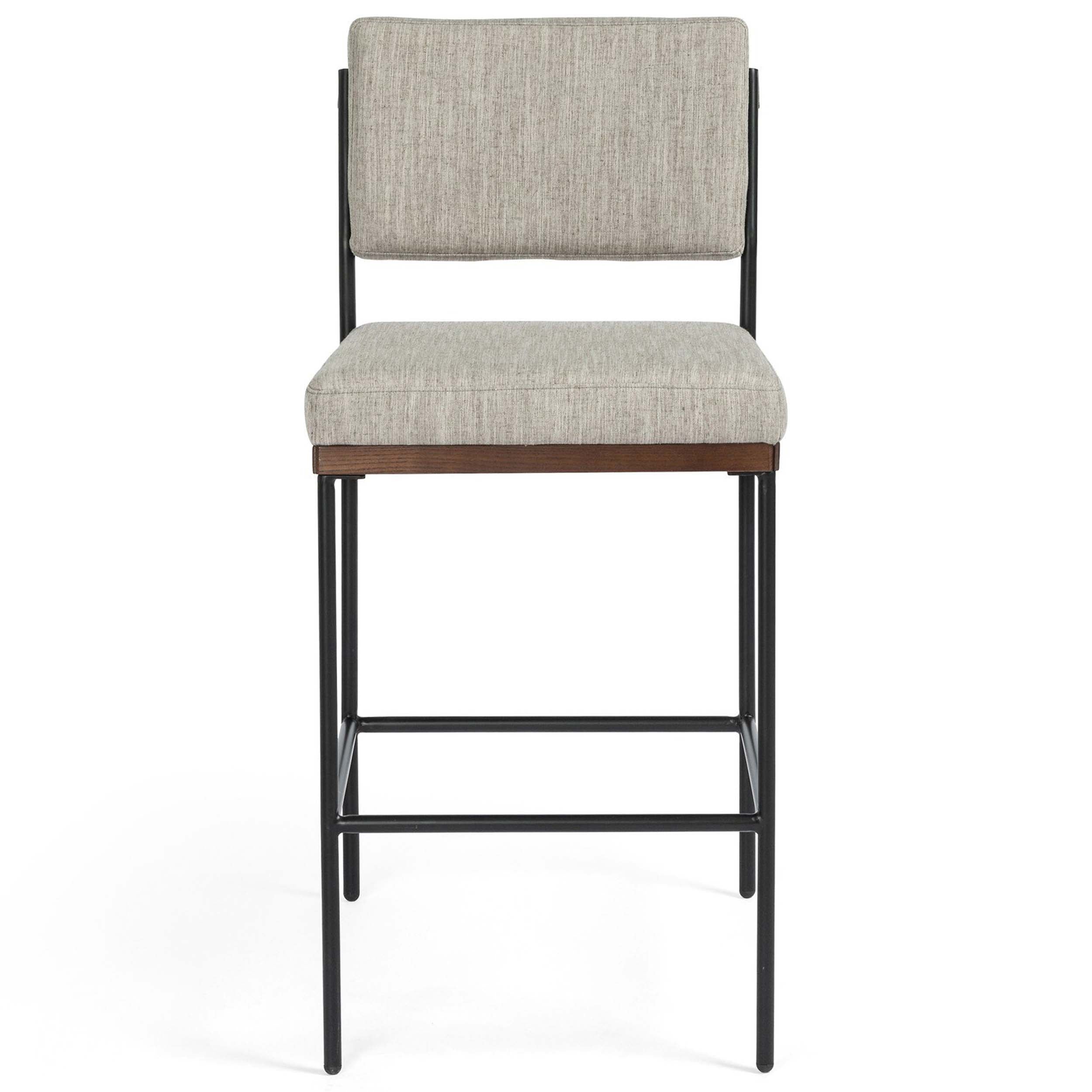 Benton Bar + Counter Stool, Savile Flannel