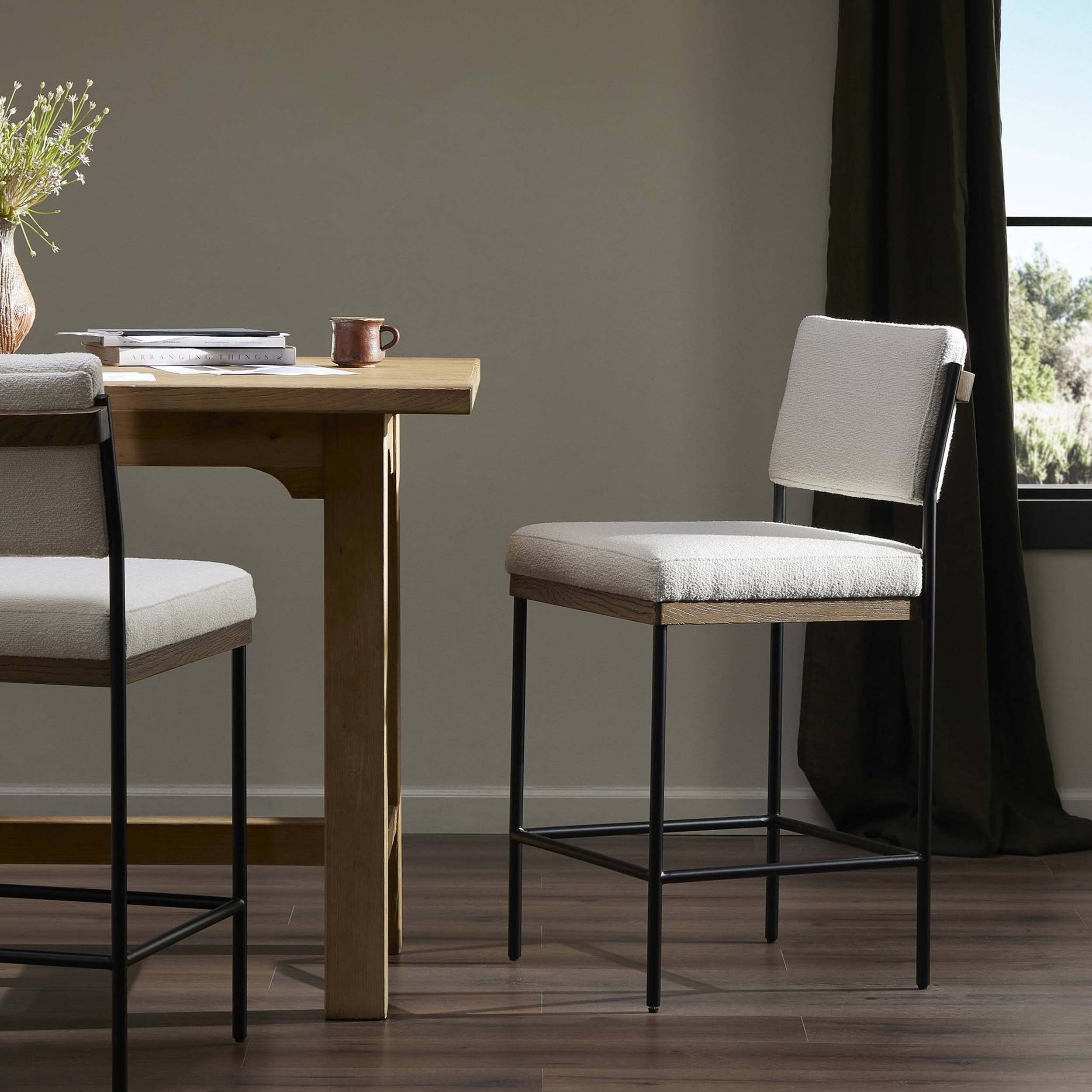Benton Bar + Counter Stool, Fayette Cloud