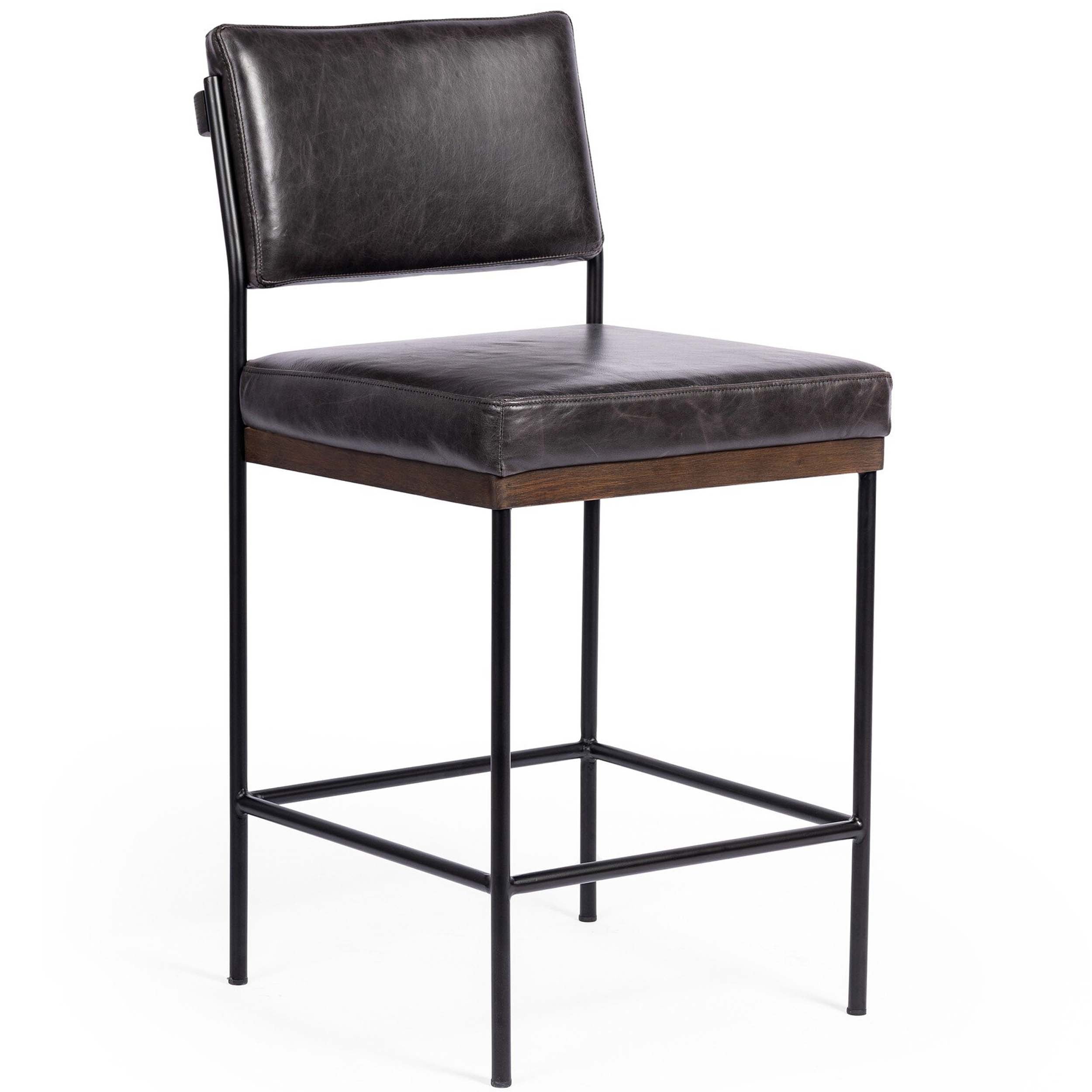 Benton Bar + Counter Stool, Sonoma Black