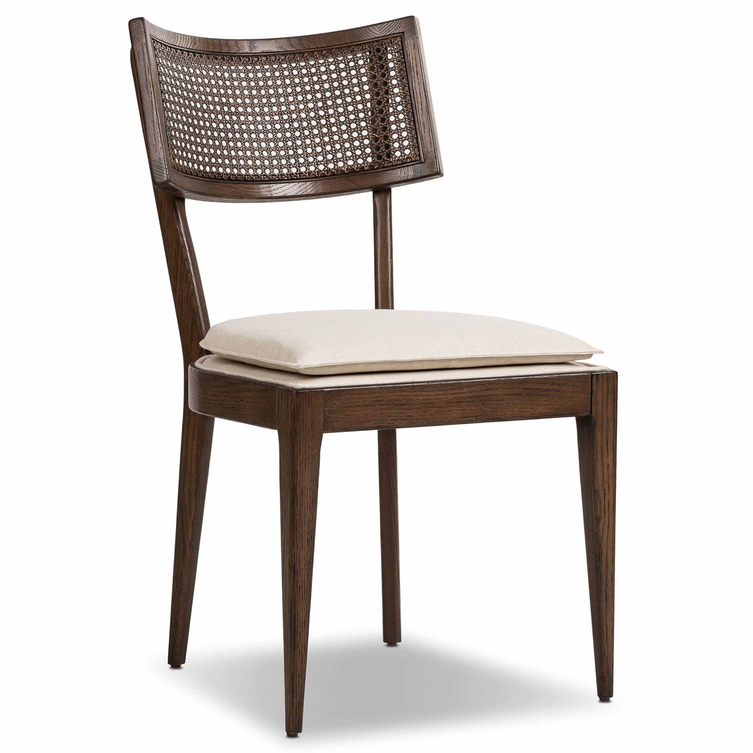 Britt Dining Chair, Savile Flax, Almond Oak
