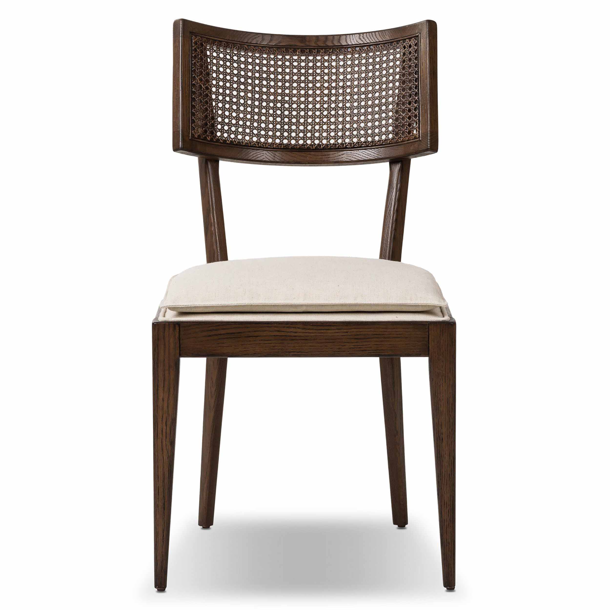 Britt Dining Chair, Savile Flax, Almond Oak