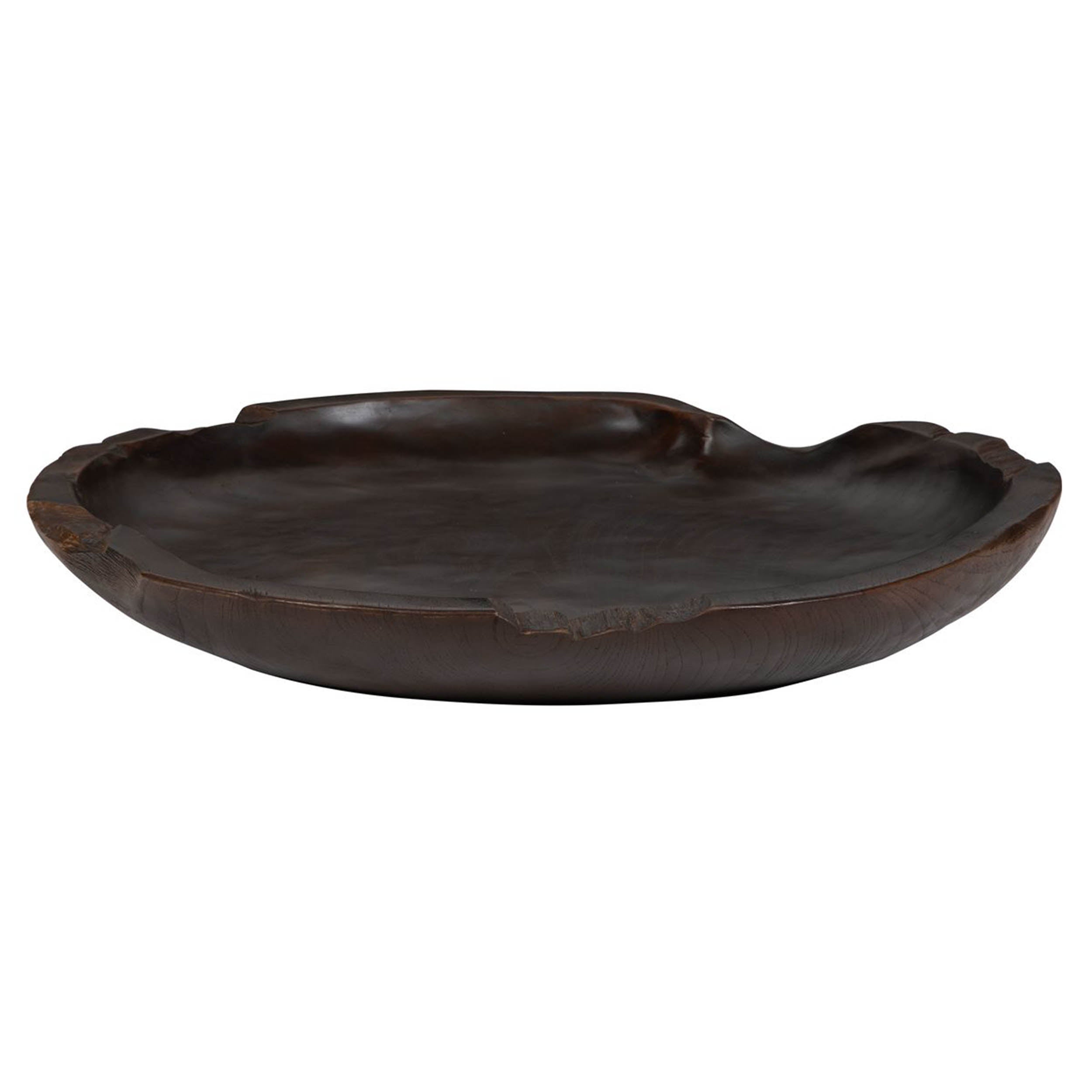 Nature's Edge Indoor-Outdoor Bowl, Brown – detail view
