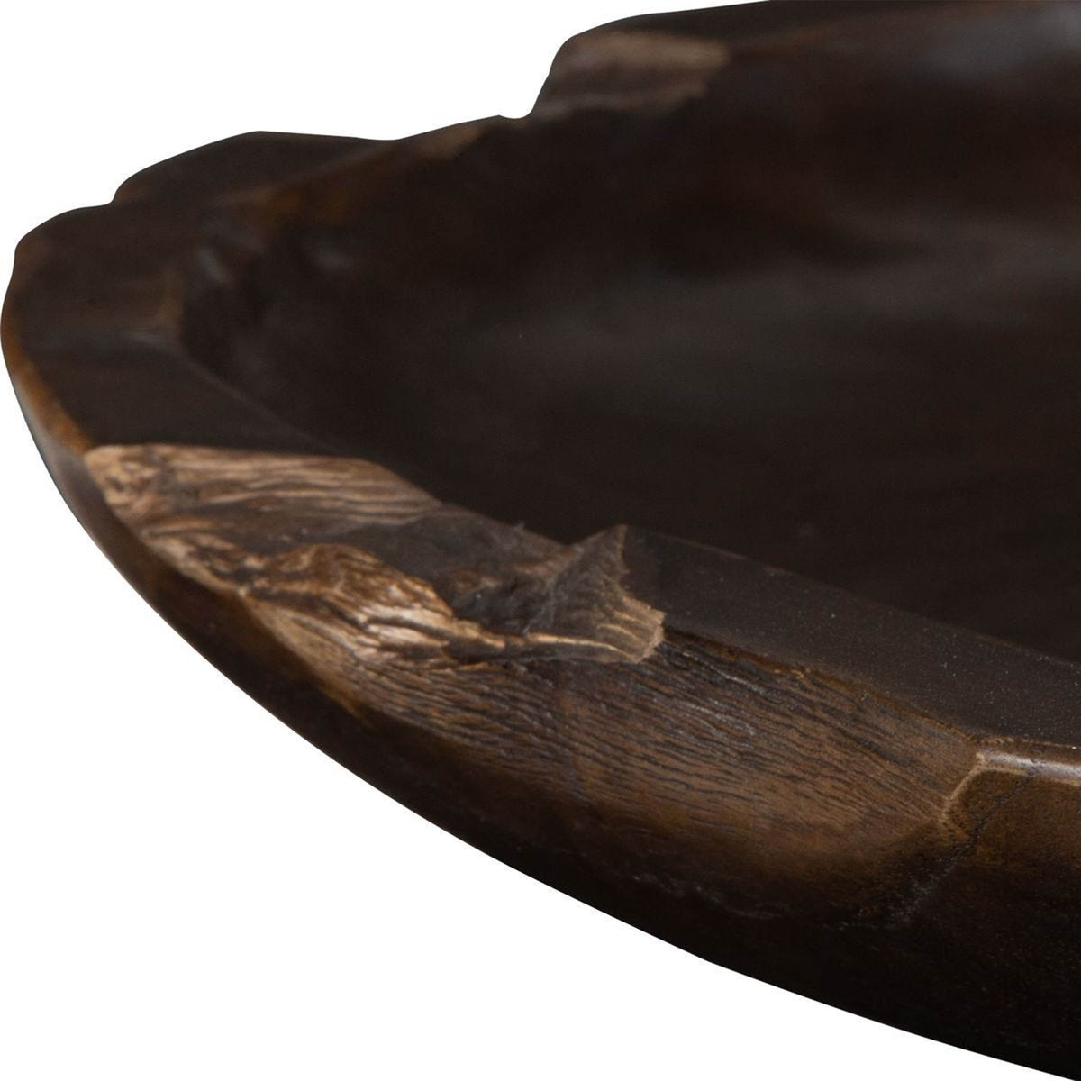 Nature's Edge Indoor-Outdoor Bowl, Brown – alternate angle