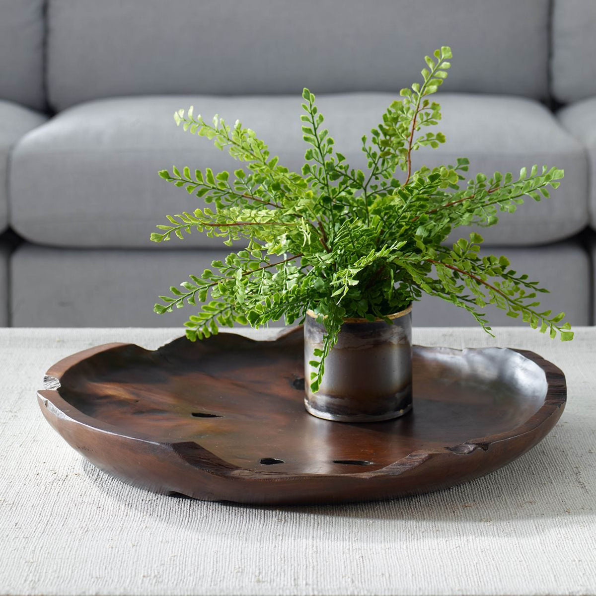 Nature's Edge Indoor-Outdoor Bowl, Brown