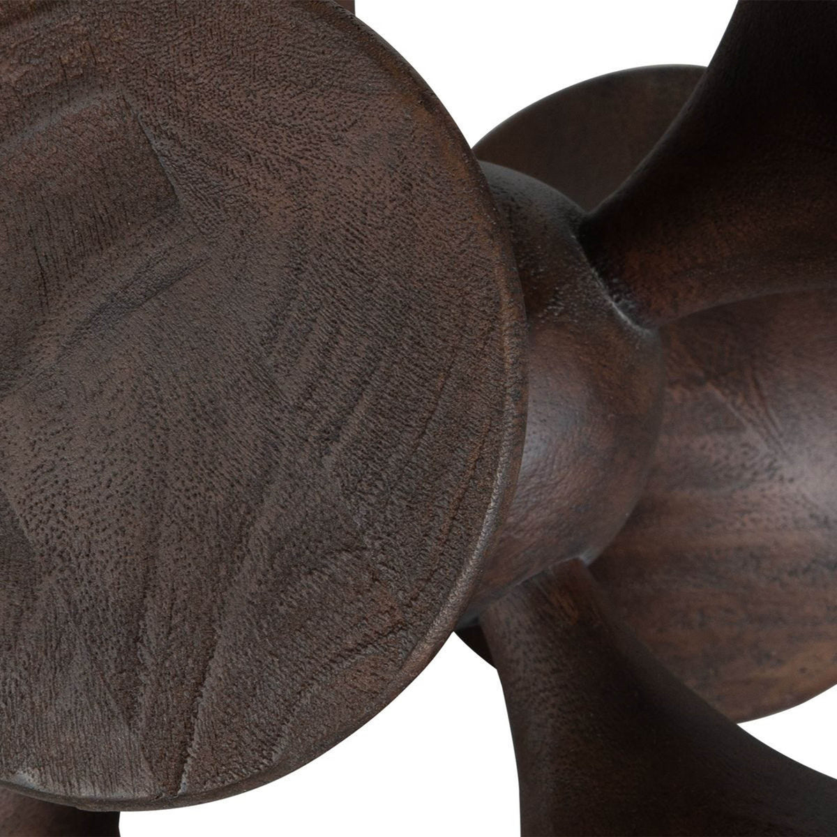 Balanced Harmony Sculptures, Dark Walnut, Set of 2