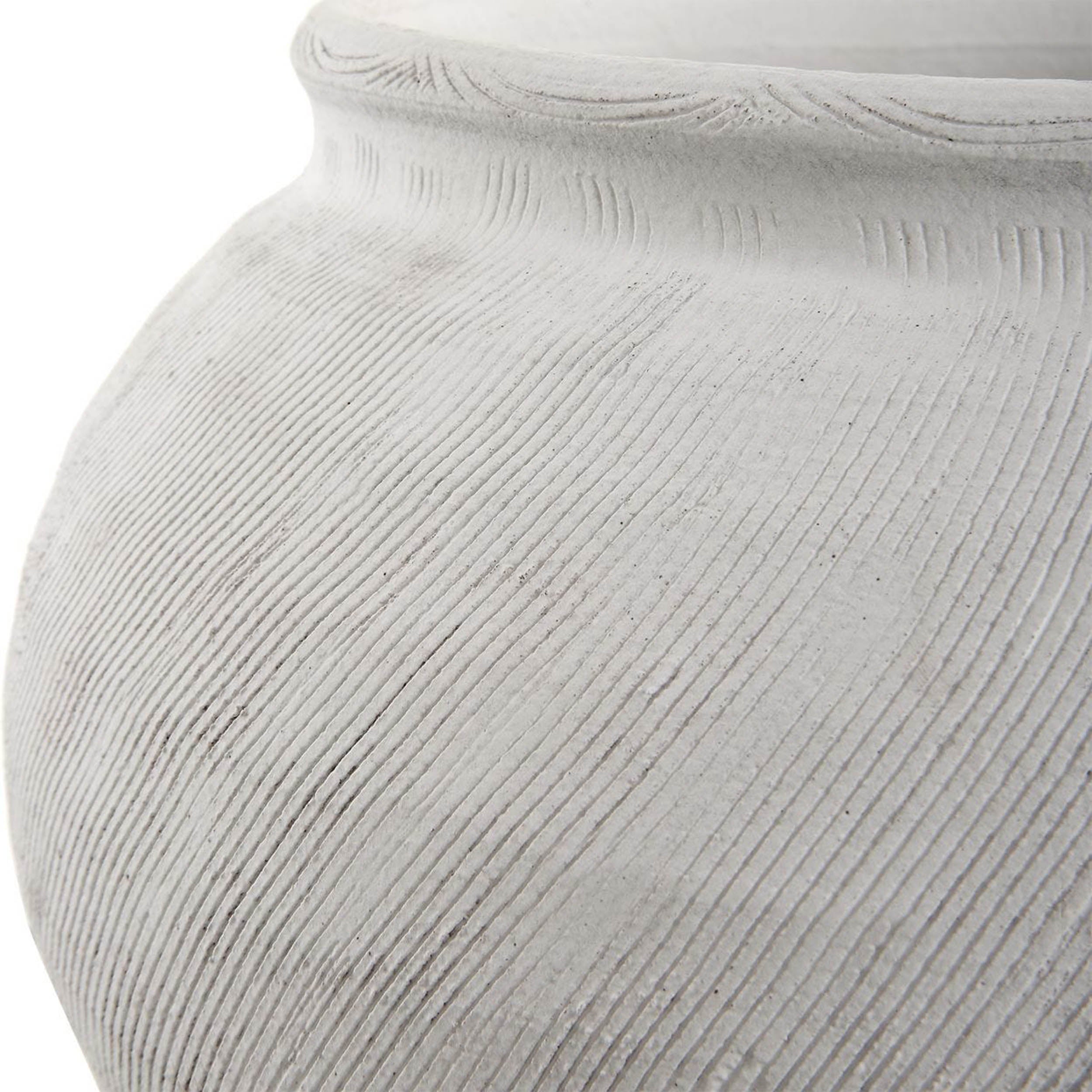Floreana Vase Round, White
