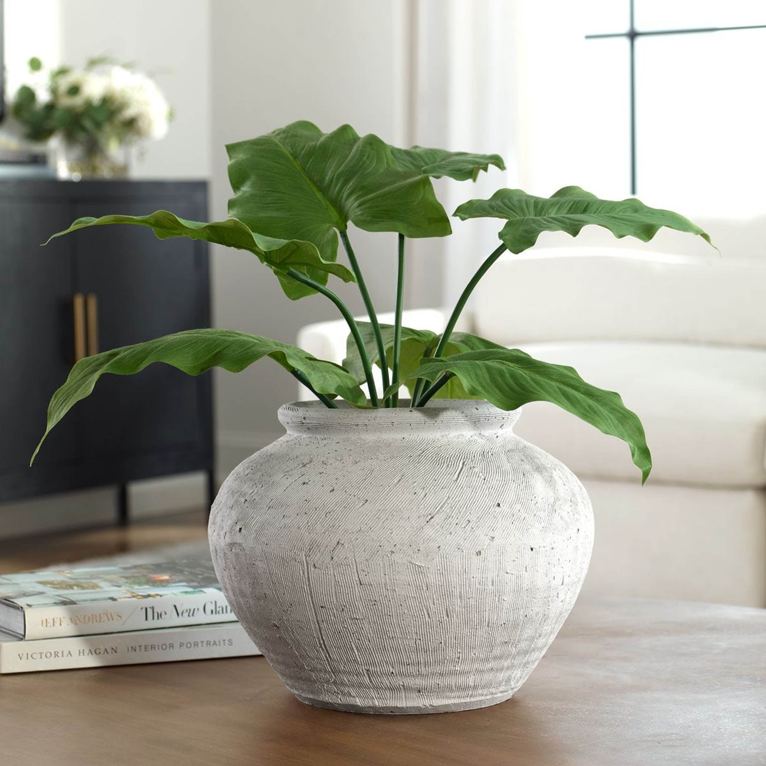 Floreana Vase Round, White