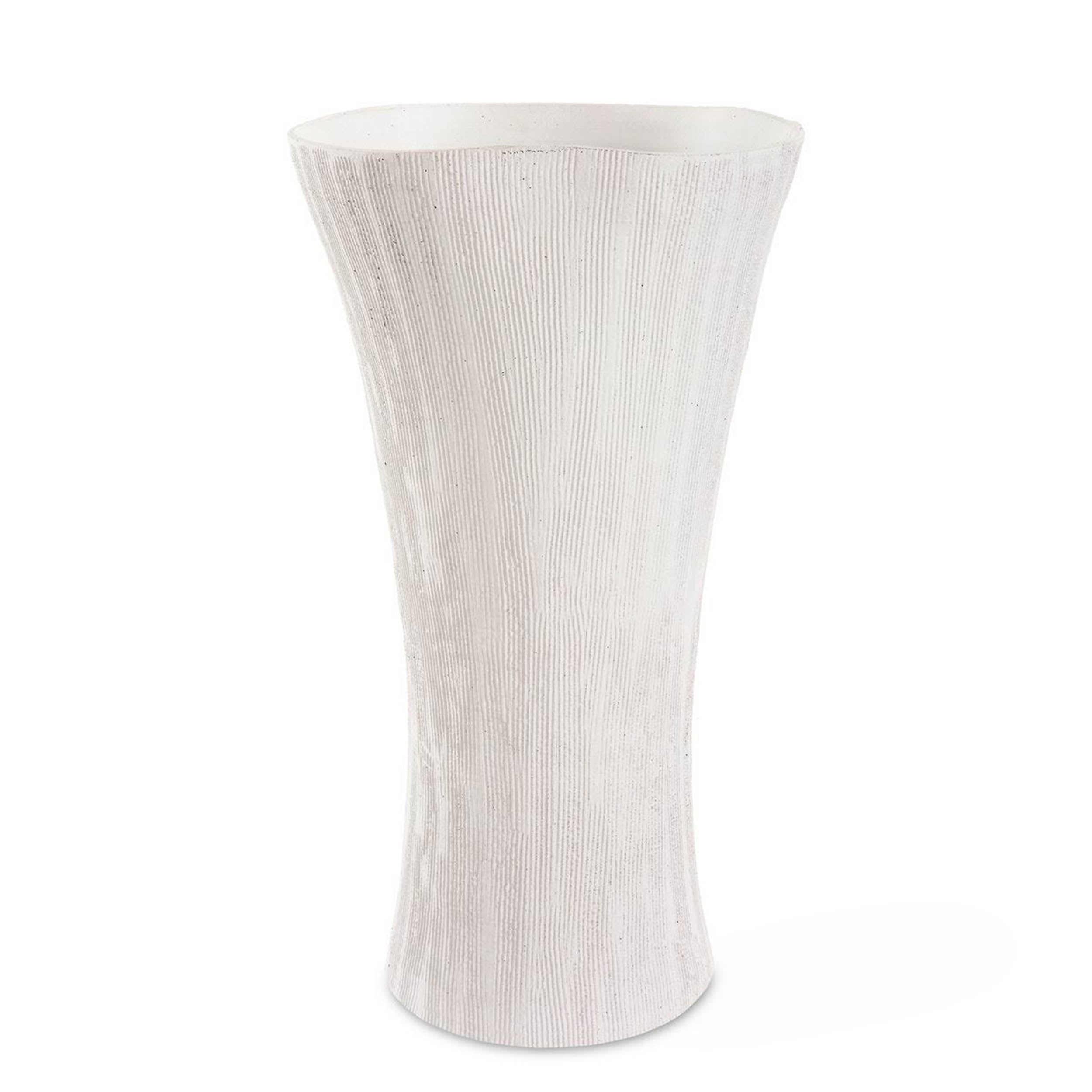 Floreana Vase, Tall, White