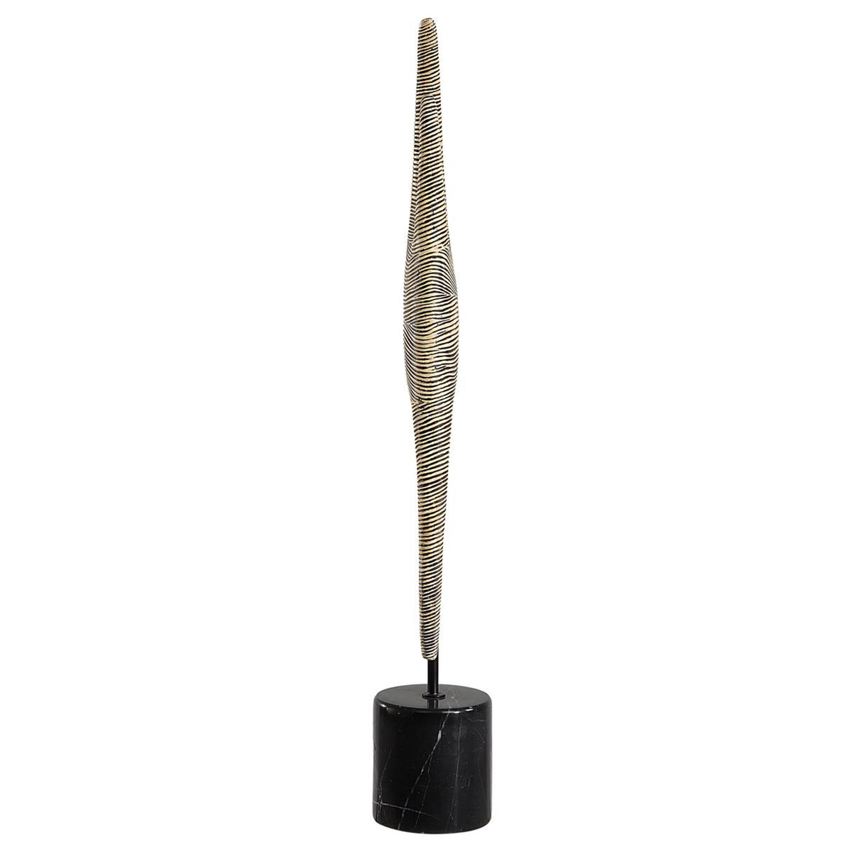 Pochette Sculpture, Black Statement Home Furniture Piece – styled in a room setting
