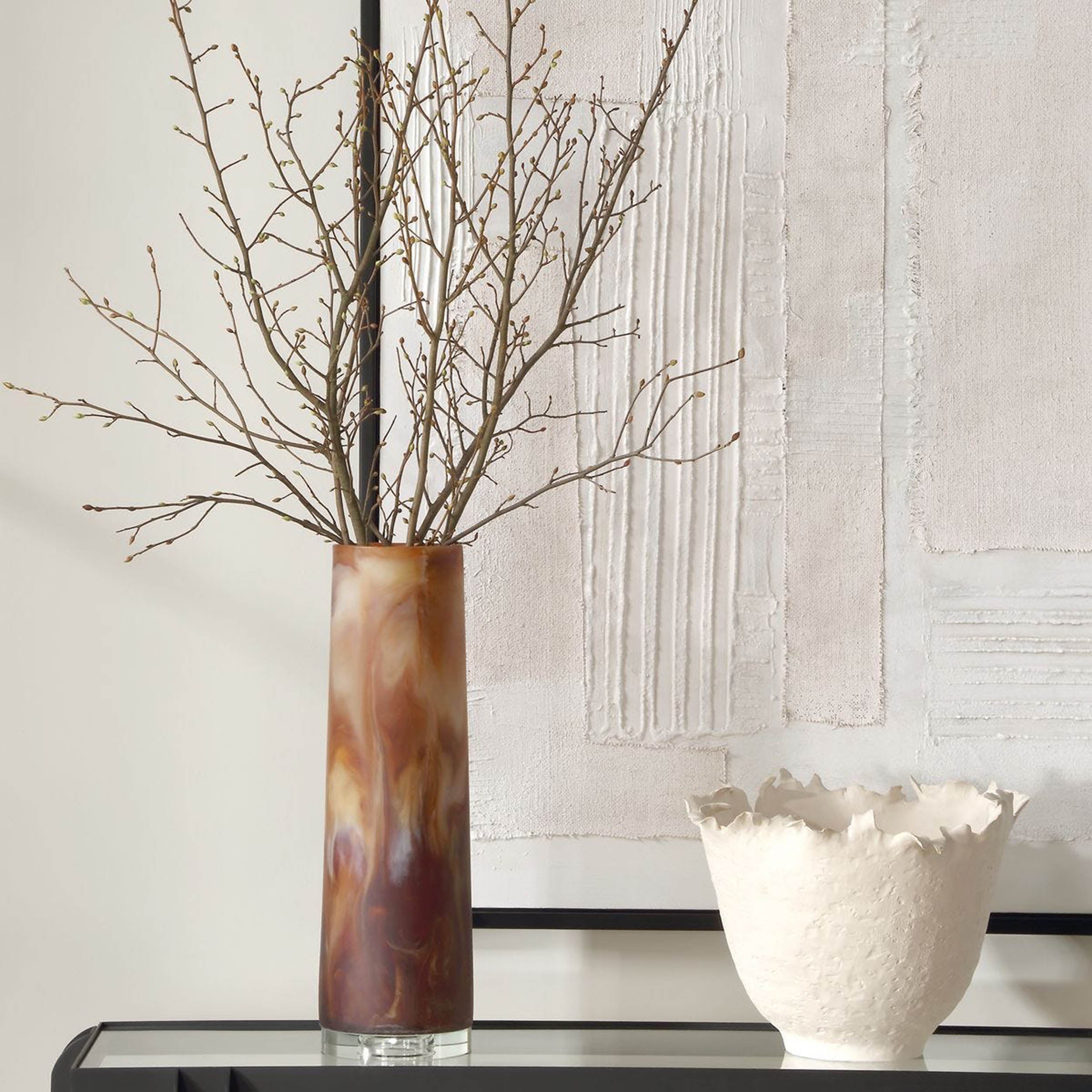 Iced Mocha Vase, Brown
